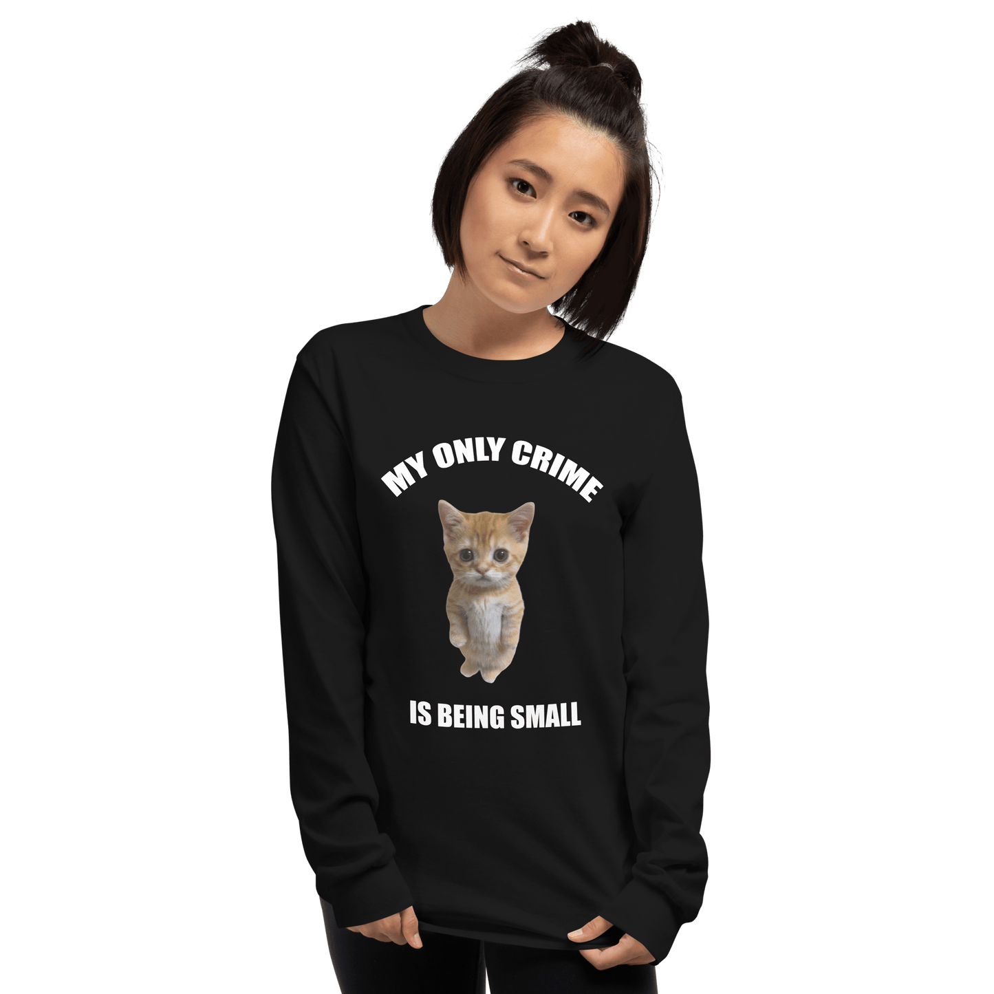 Being Small Long Sleeve T-Shirt Meme - Sport Grey | Shirtposting