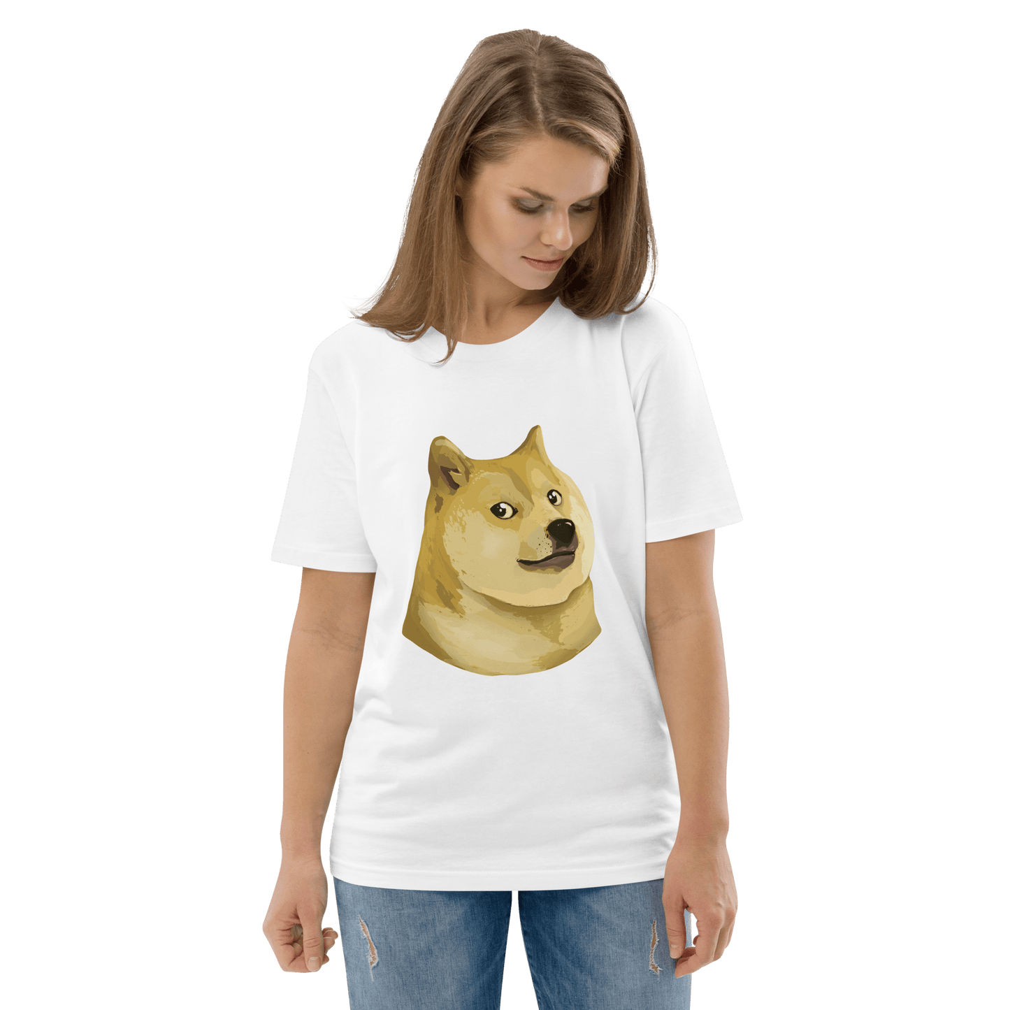 Doge Premium Organic T-Shirt Meme - Cotton Pink | Shirtposting