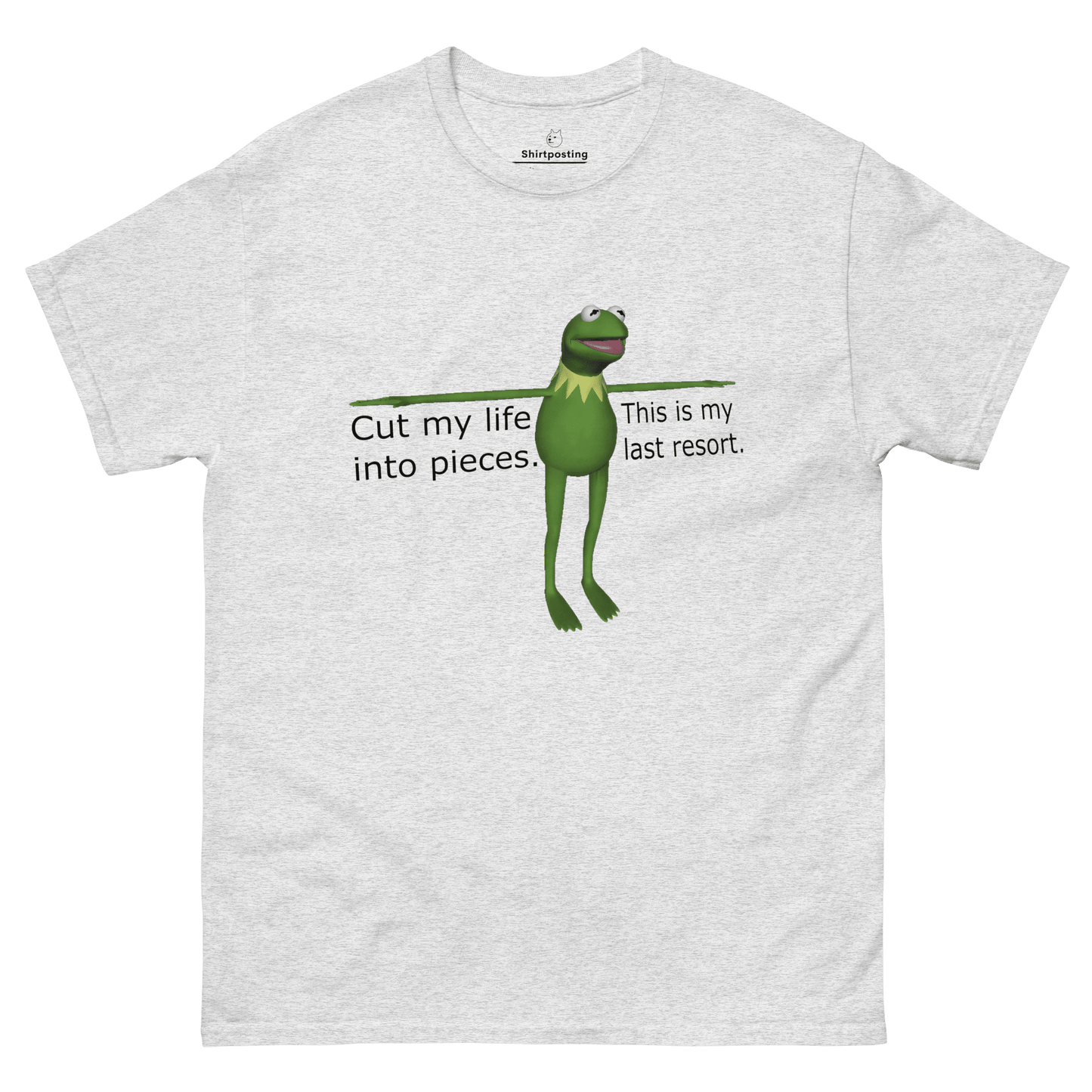 Frog Meme Classic T-Shirt Meme - Ash | Shirtposting