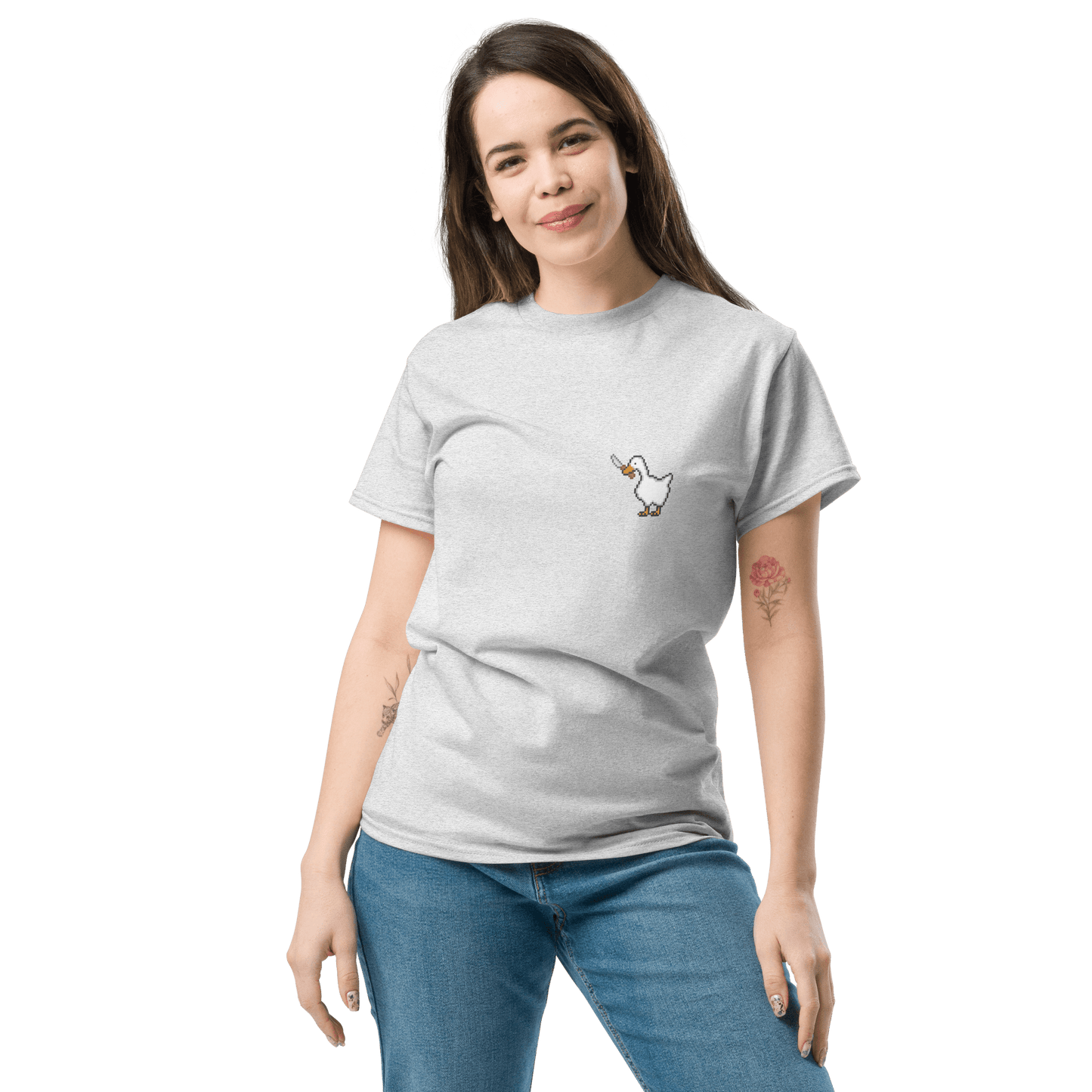 Goose Classic T-Shirt Meme - Ash | Shirtposting