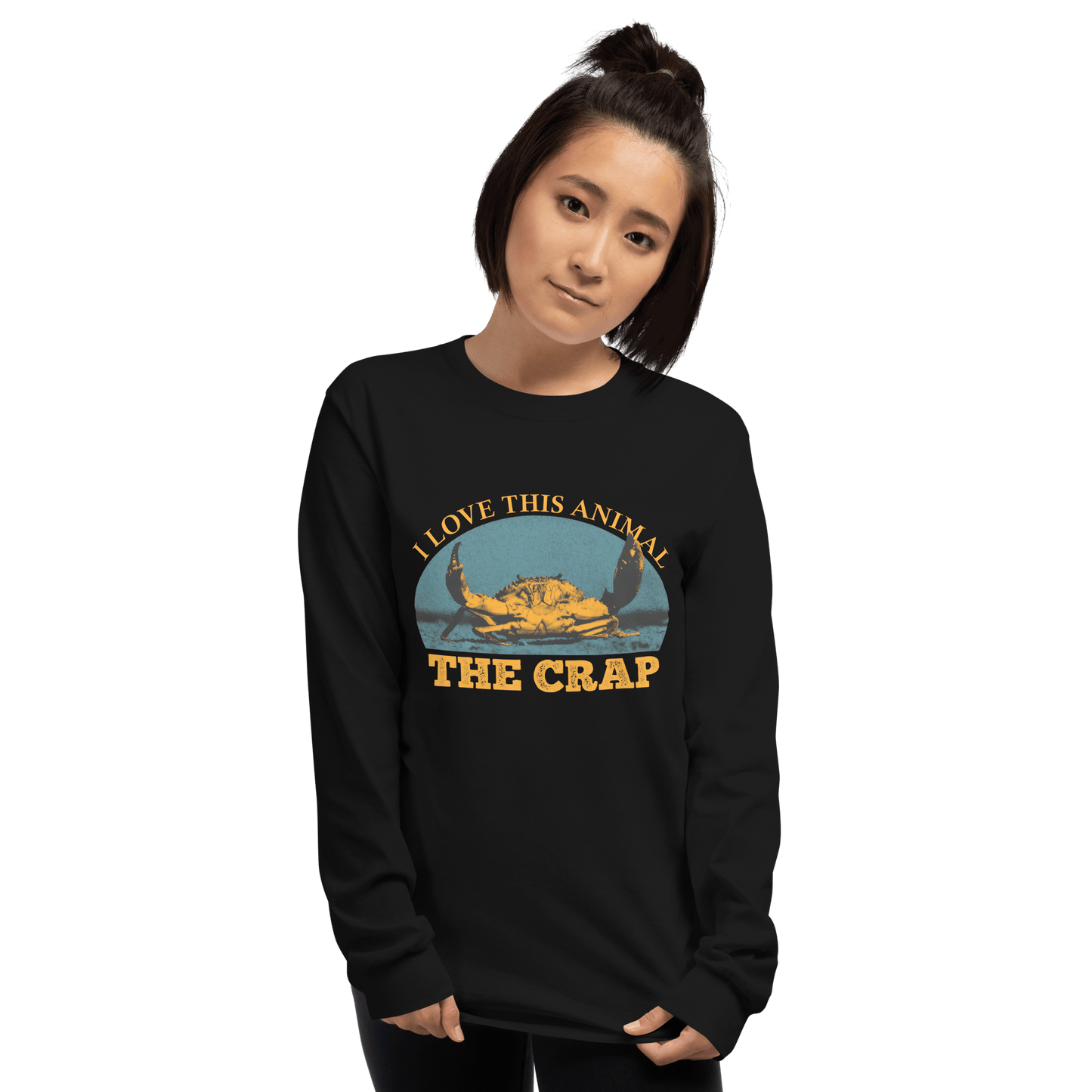 The Crap Long Sleeve T-Shirt Meme - Navy | Shirtposting