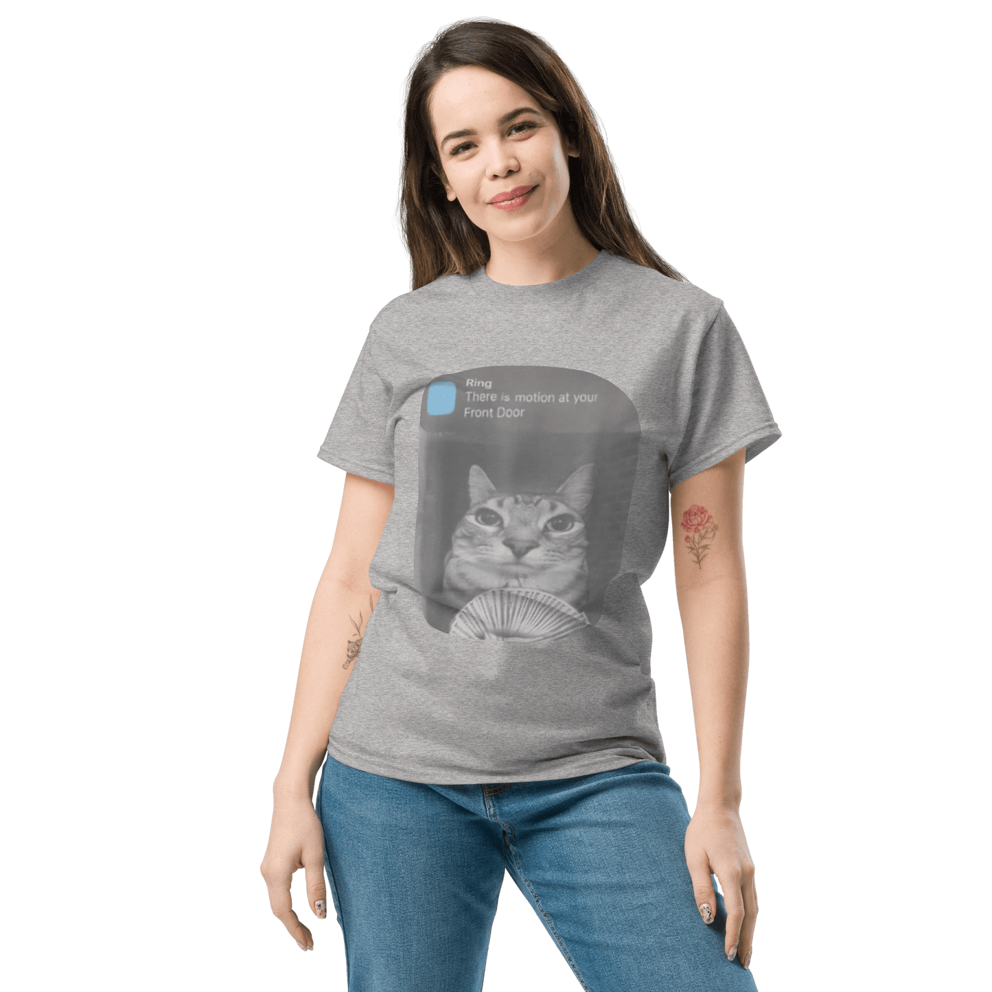 There is Motion at Your Front Door Classic T-Shirt Meme - Royal | Shirtposting