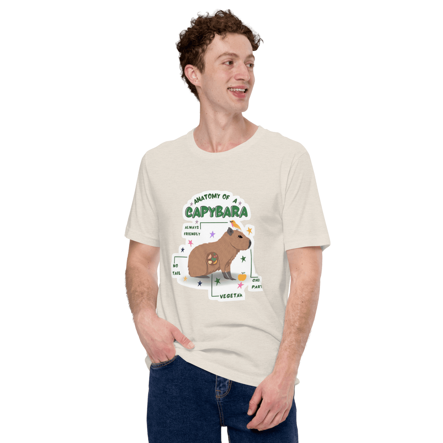 Anatomy of a Capybara Classic T-Shirt Meme - Athletic Heather | Shirtposting