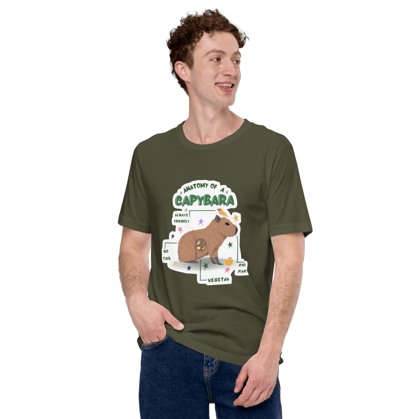 Anatomy of a Capybara Classic T-Shirt Meme - Dark Grey | Shirtposting