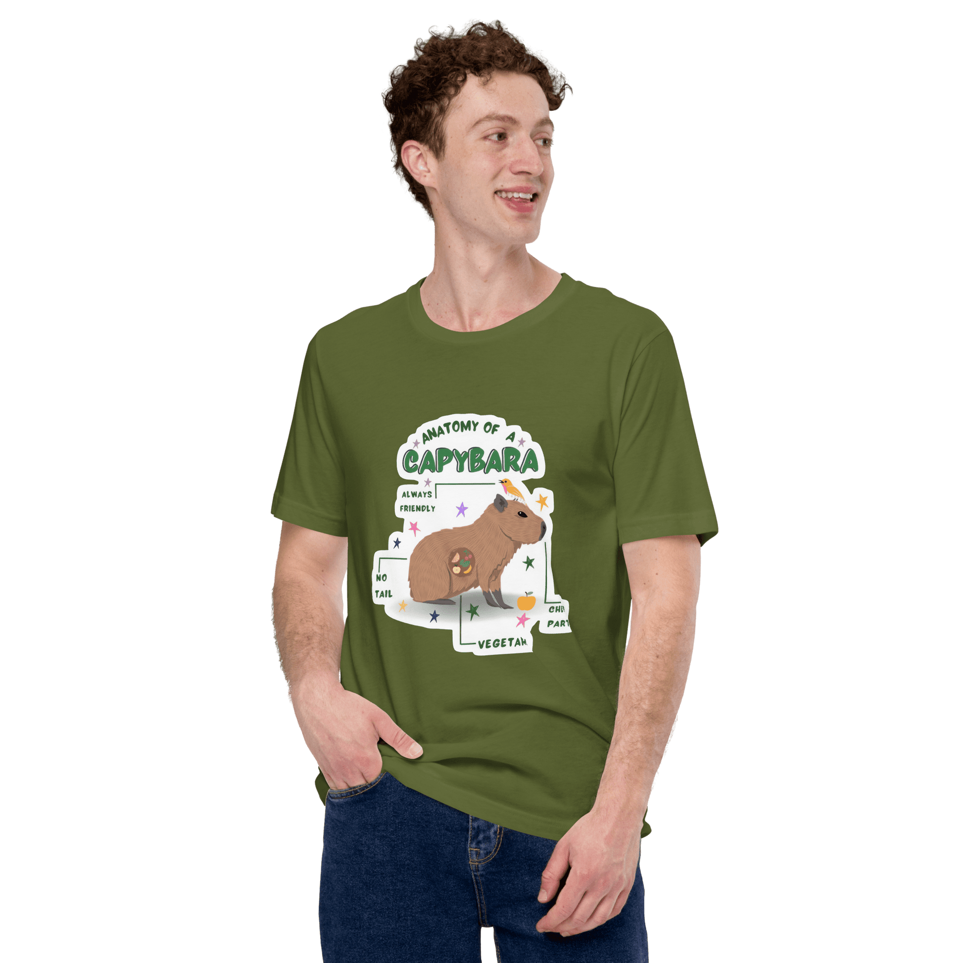 Anatomy of a Capybara Classic T-Shirt Meme - Dark Grey | Shirtposting