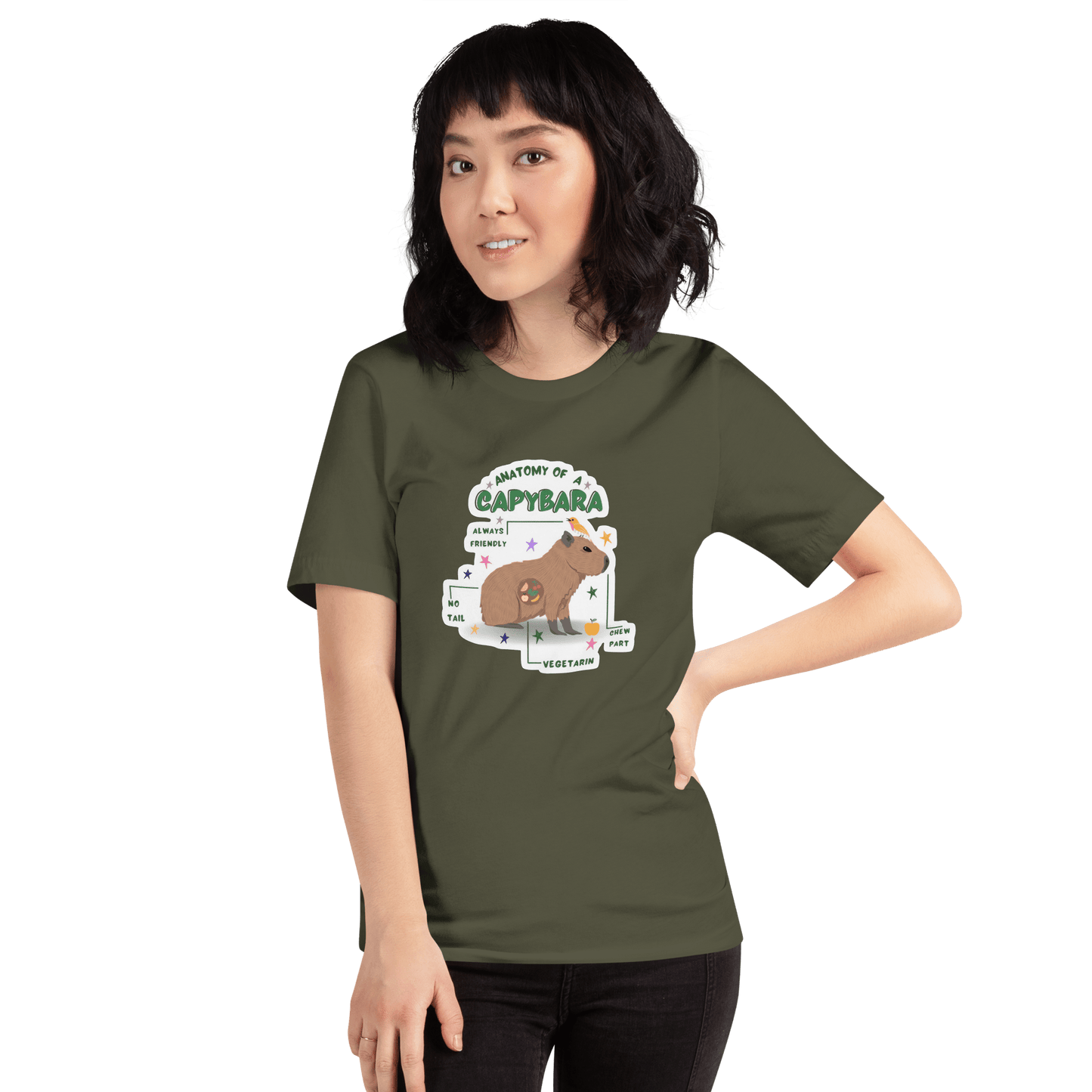 Anatomy of a Capybara Classic T-Shirt Meme - Dark Grey | Shirtposting