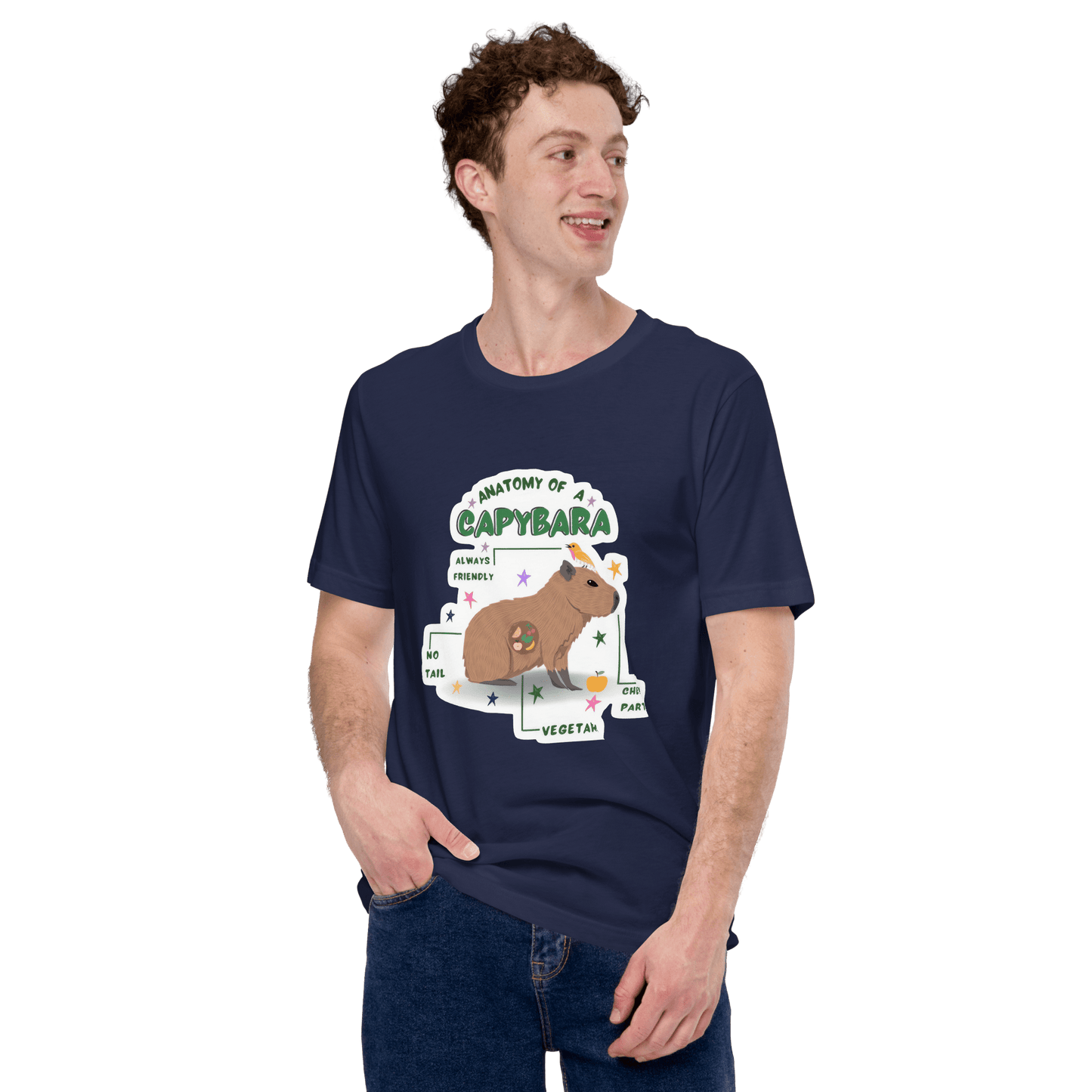Anatomy of a Capybara Classic T-Shirt Meme - Dark Grey | Shirtposting