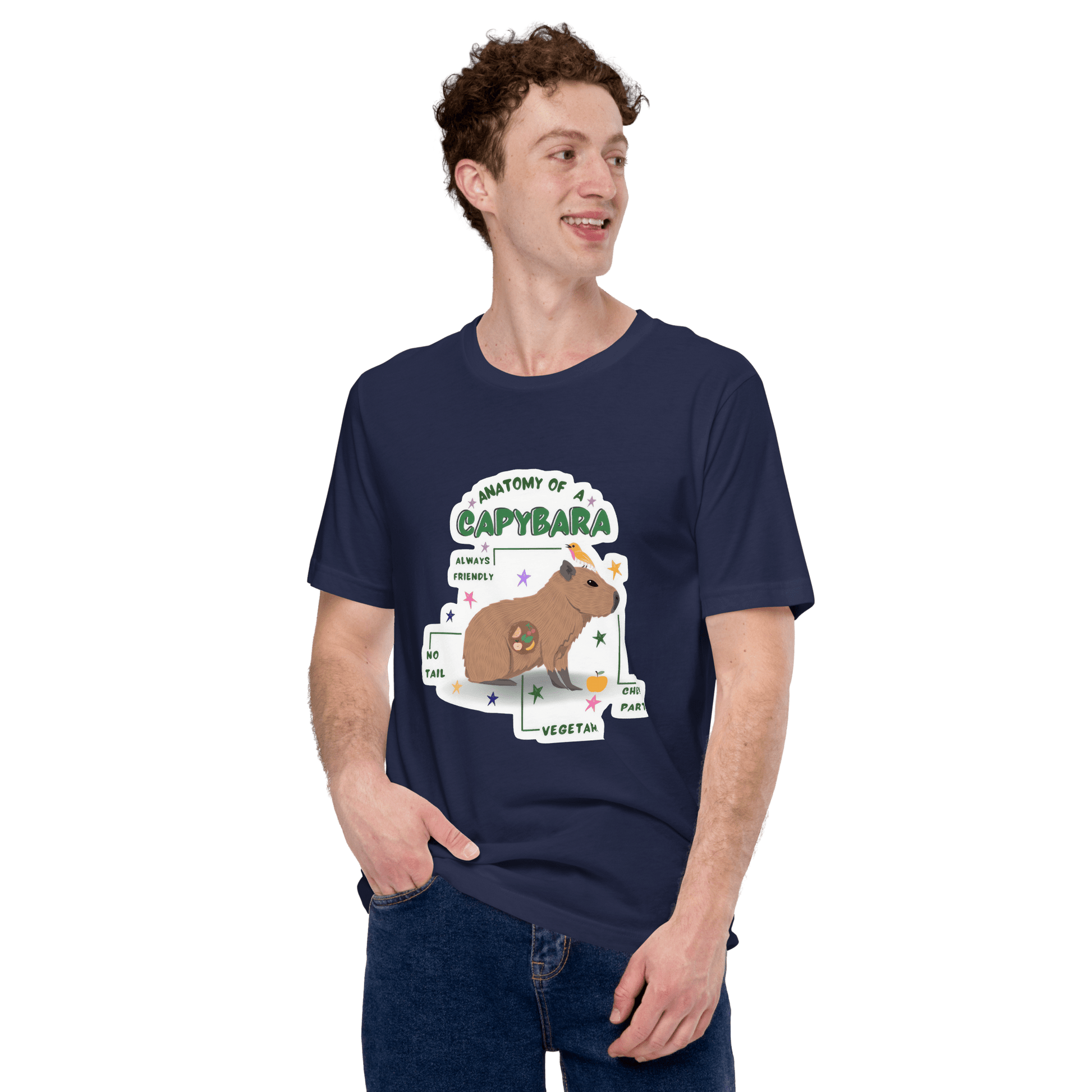 Anatomy of a Capybara Classic T-Shirt Meme - Dark Grey | Shirtposting