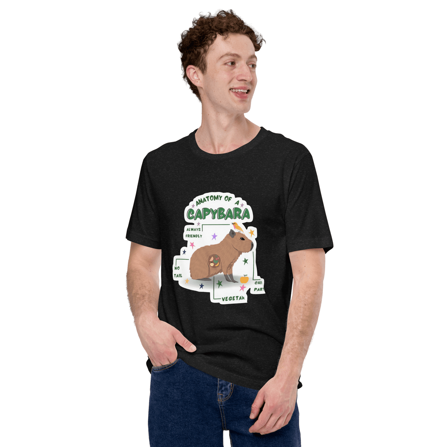Anatomy of a Capybara Classic T-Shirt Meme - Dark Grey | Shirtposting