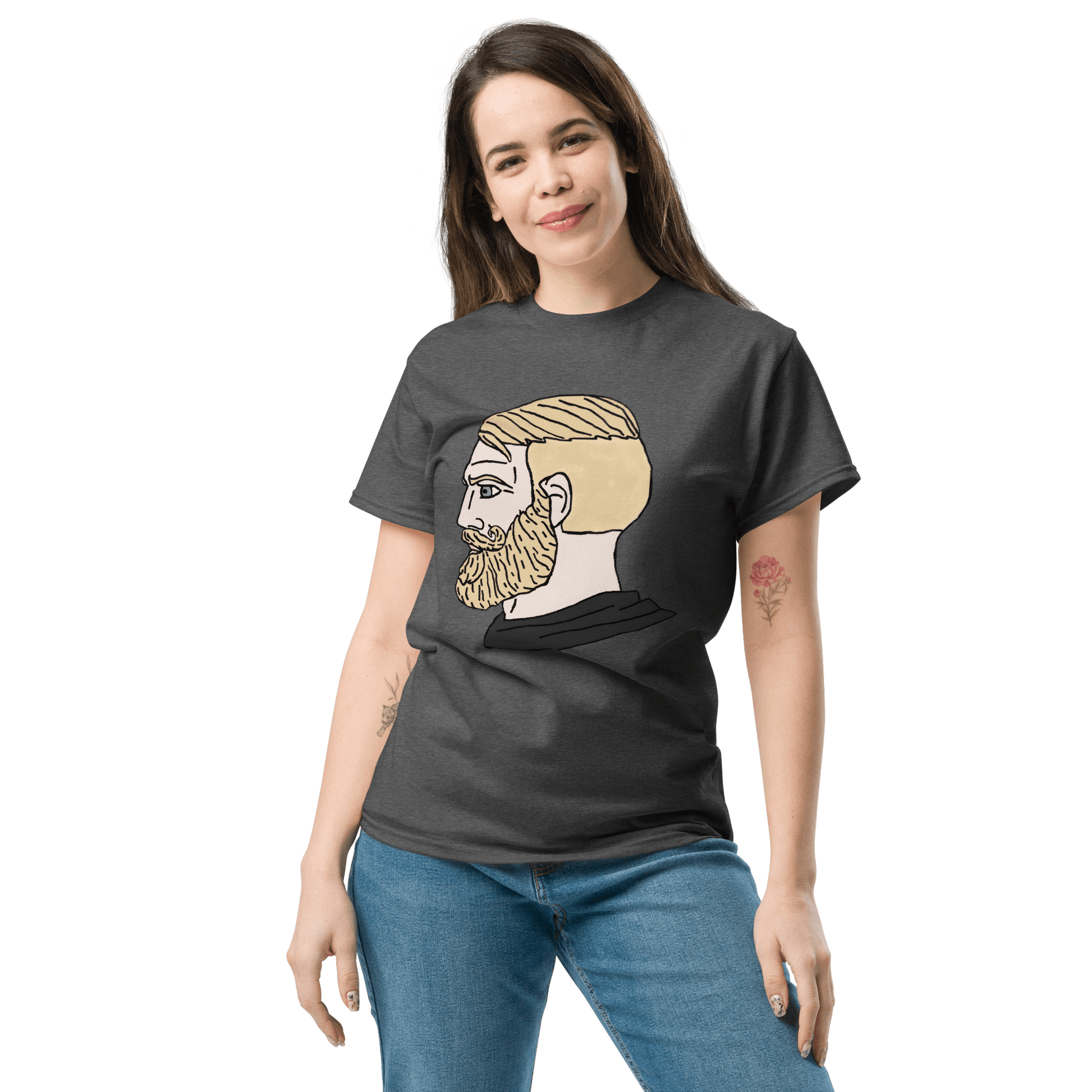 AuthRight Wojak Meme Classic T-Shirt Meme - Royal | Shirtposting