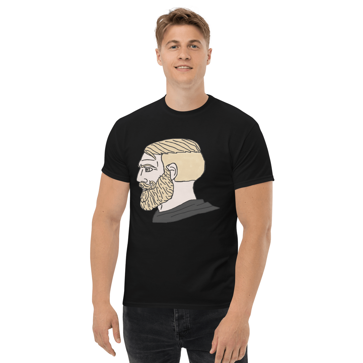 AuthRight Wojak Meme Classic T-Shirt Meme - Royal | Shirtposting