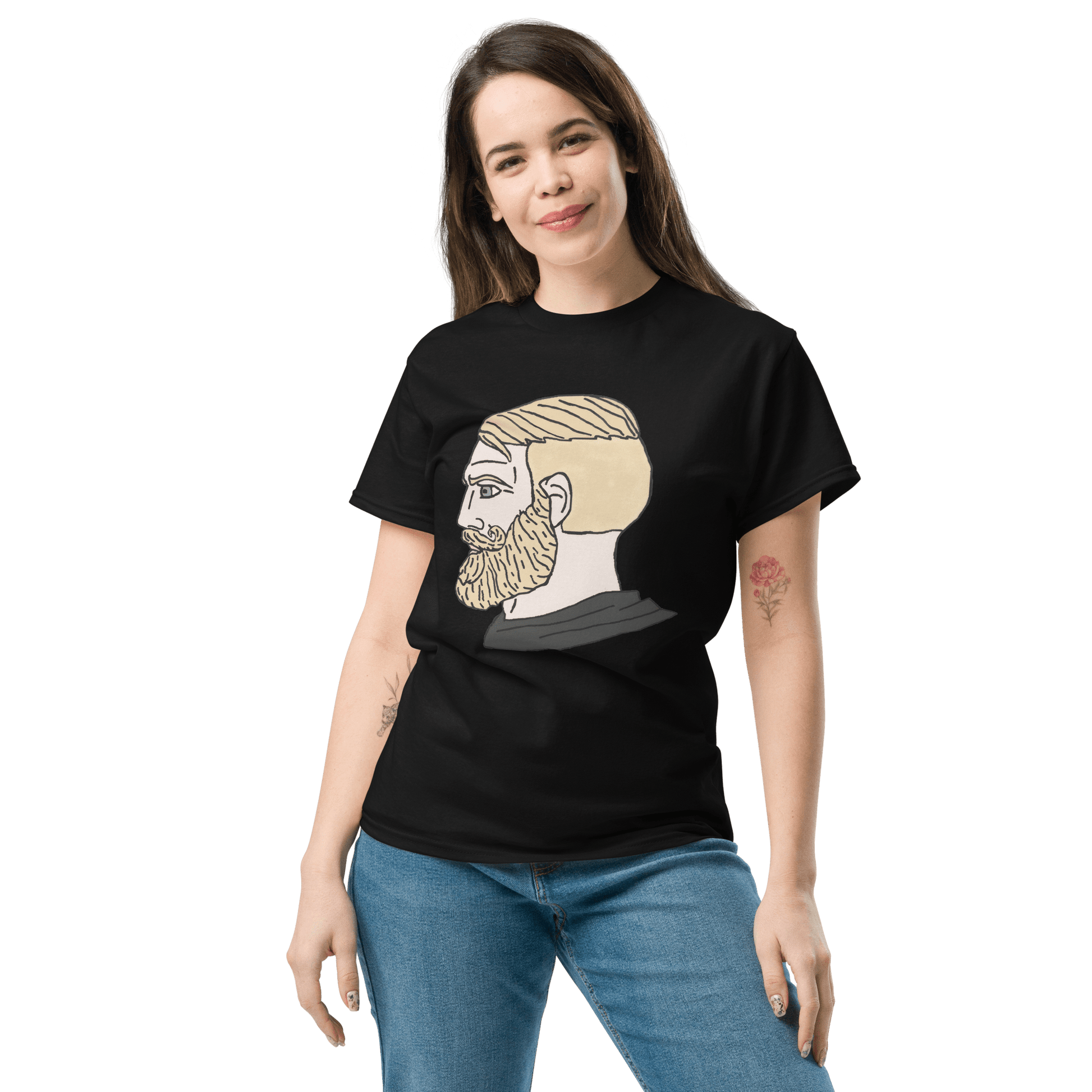 AuthRight Wojak Meme Classic T-Shirt Meme - Royal | Shirtposting