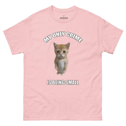 Being Small Classic T-Shirt Meme - Light Pink | Shirtposting