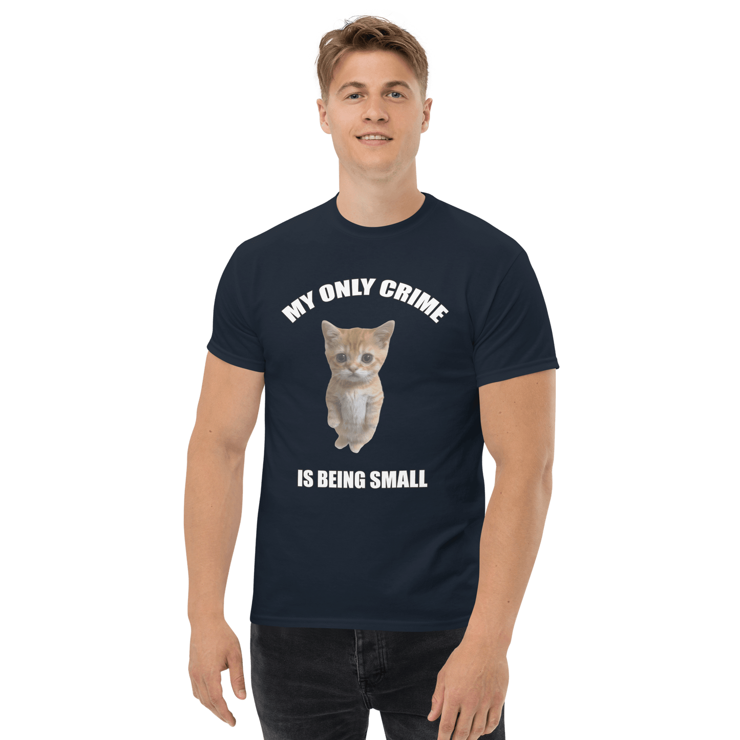 Being Small Classic T-Shirt Meme - White | Shirtposting