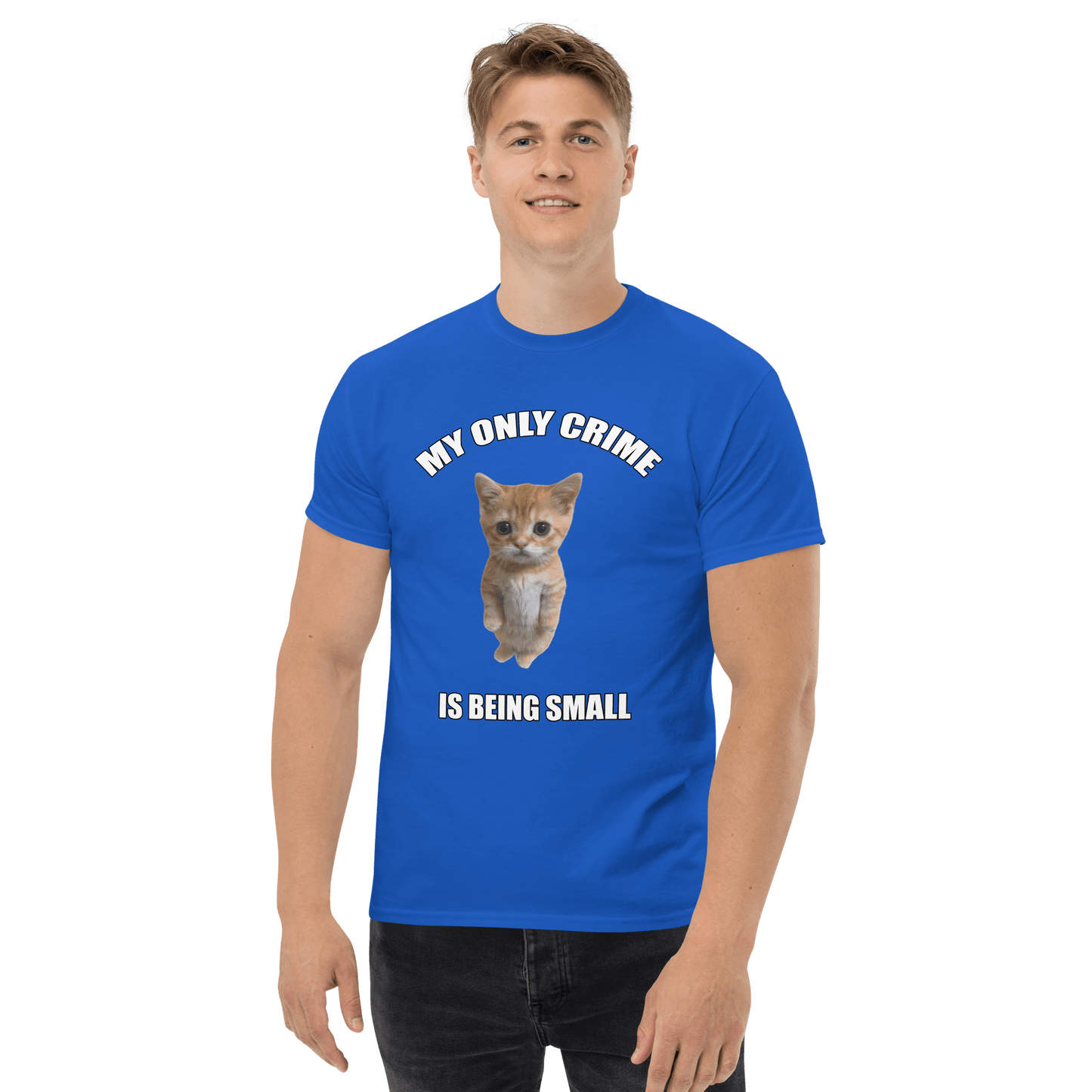Being Small Classic T-Shirt Meme - White | Shirtposting