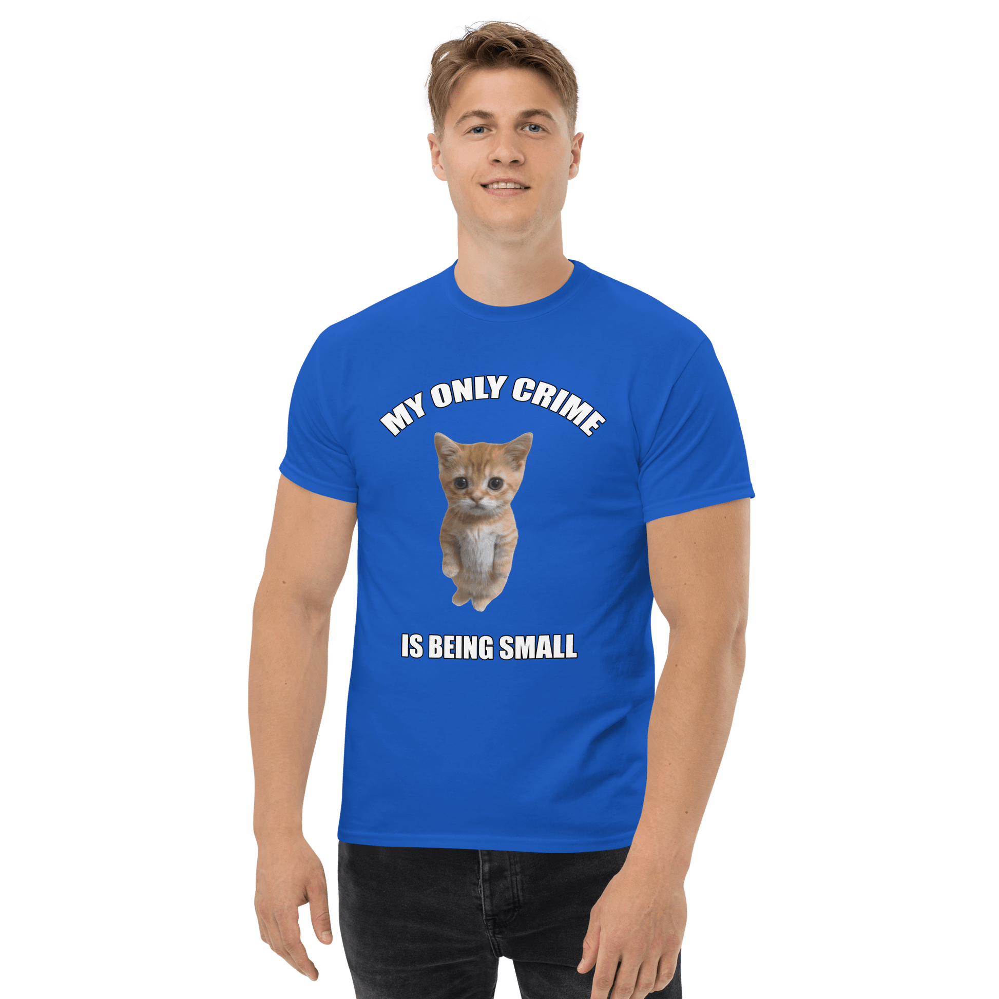 Being Small Classic T-Shirt Meme - White | Shirtposting