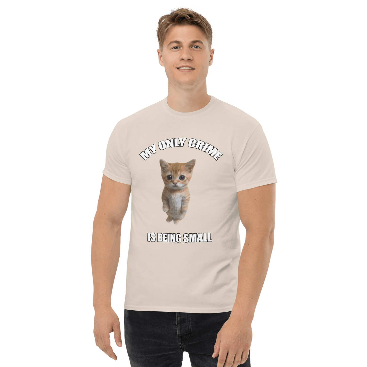 Being Small Classic T-Shirt Meme - White | Shirtposting