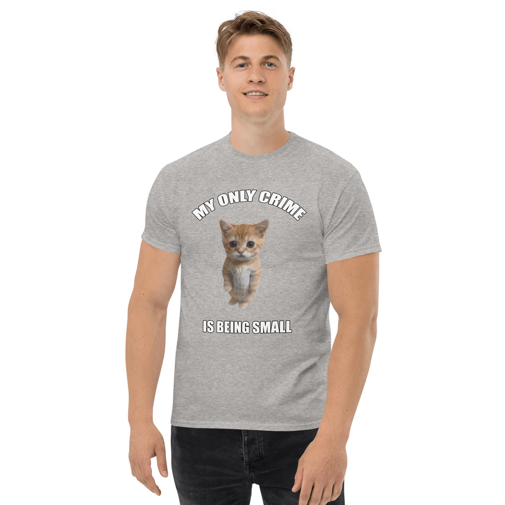 Being Small Classic T-Shirt Meme - White | Shirtposting