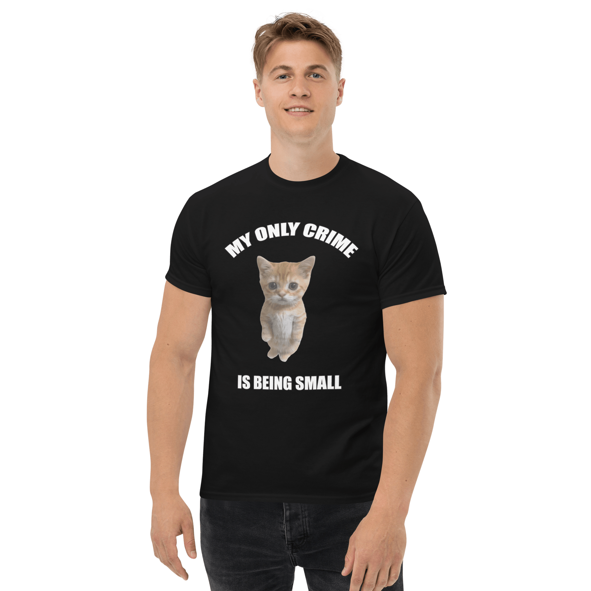 Being Small Classic T-Shirt Meme - White | Shirtposting