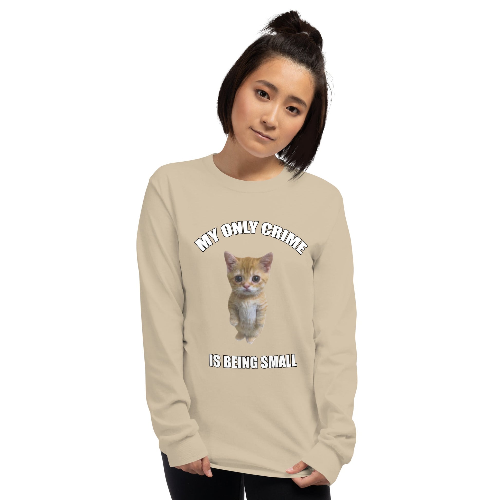 Being Small Long Sleeve T-Shirt Meme - Ash | Shirtposting