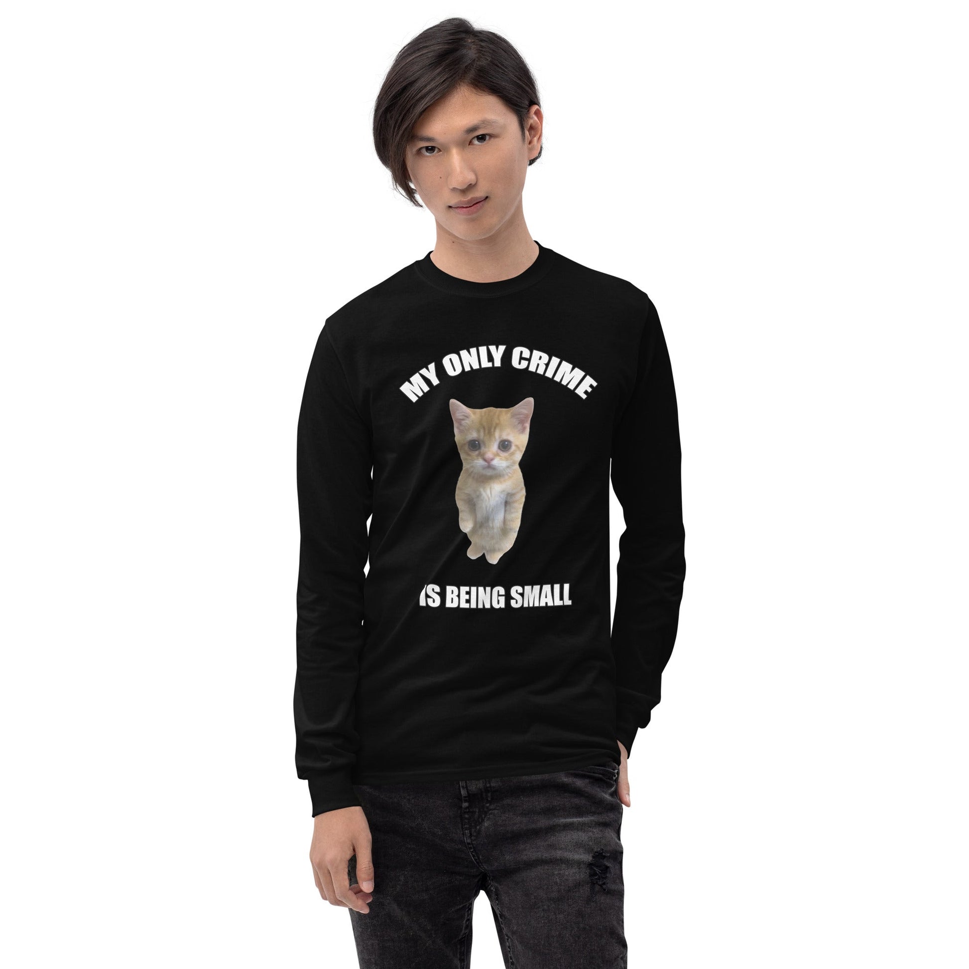 Being Small Long Sleeve T-Shirt Meme - Ash | Shirtposting