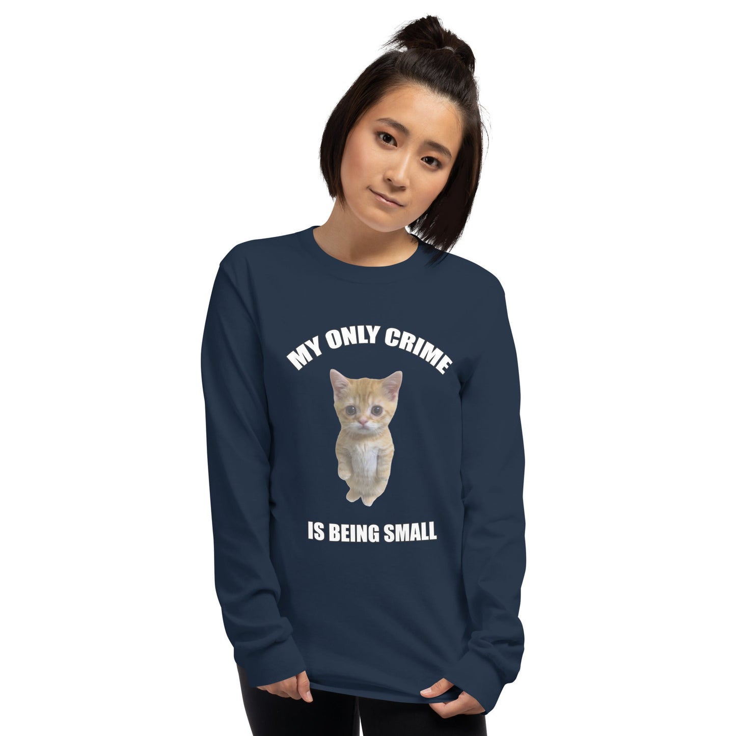Being Small Long Sleeve T-Shirt Meme - Ash | Shirtposting