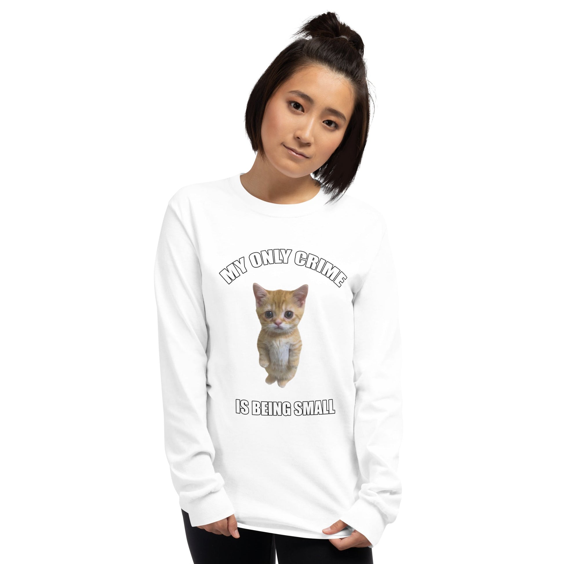Being Small Long Sleeve T-Shirt Meme - Ash | Shirtposting