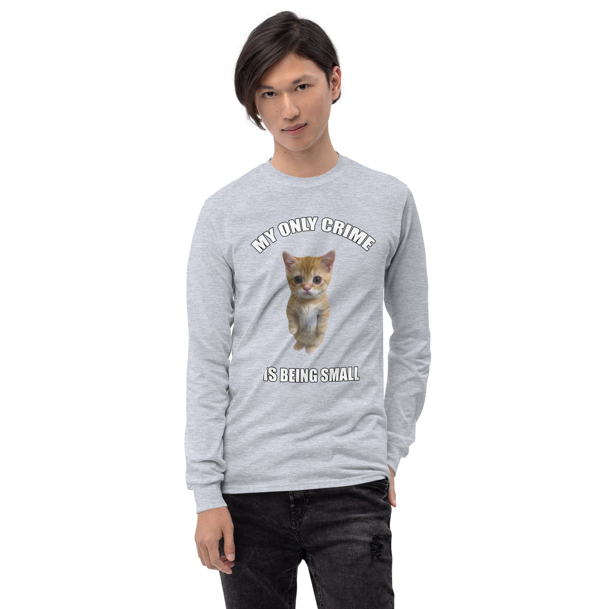 Being Small Long Sleeve T-Shirt Meme - Ash | Shirtposting