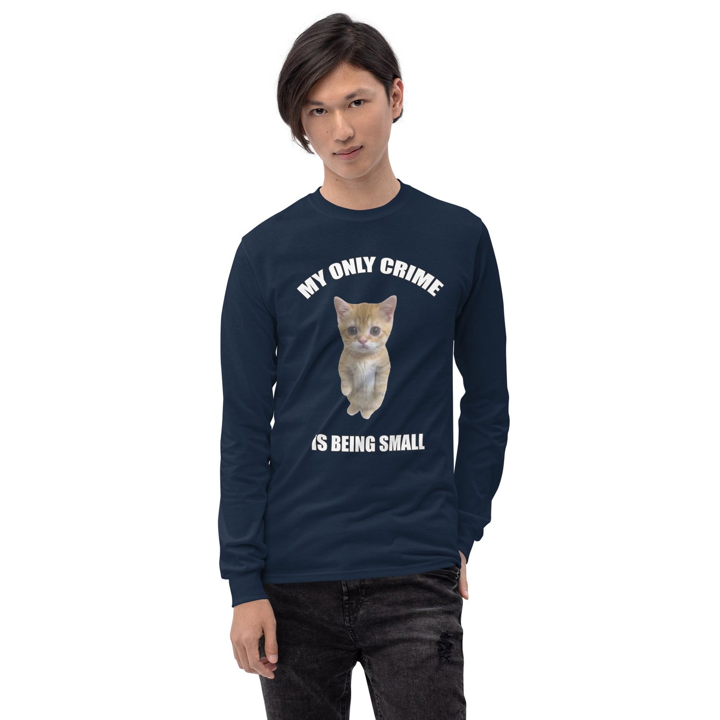 Being Small Long Sleeve T-Shirt Meme - Ash | Shirtposting