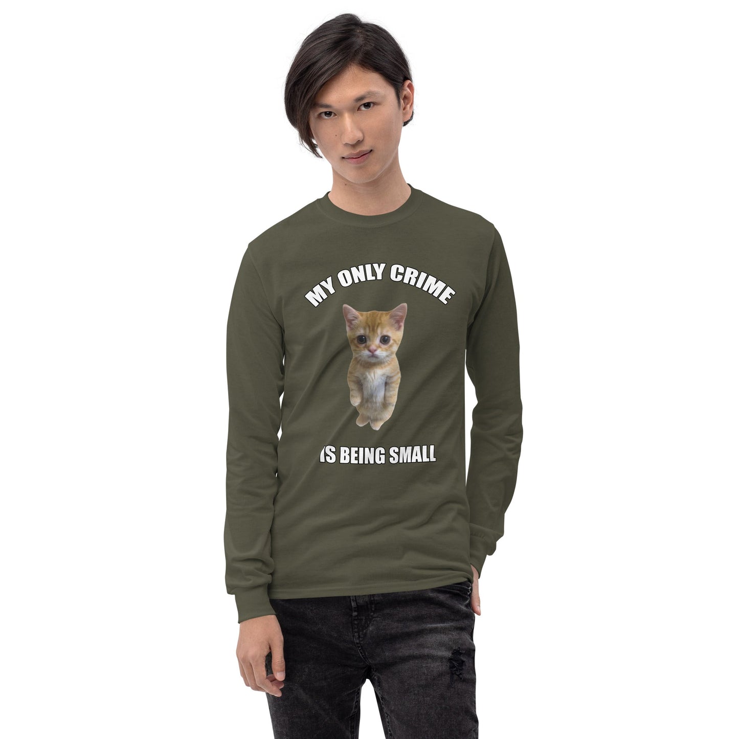 Being Small Long Sleeve T-Shirt Meme - Ash | Shirtposting