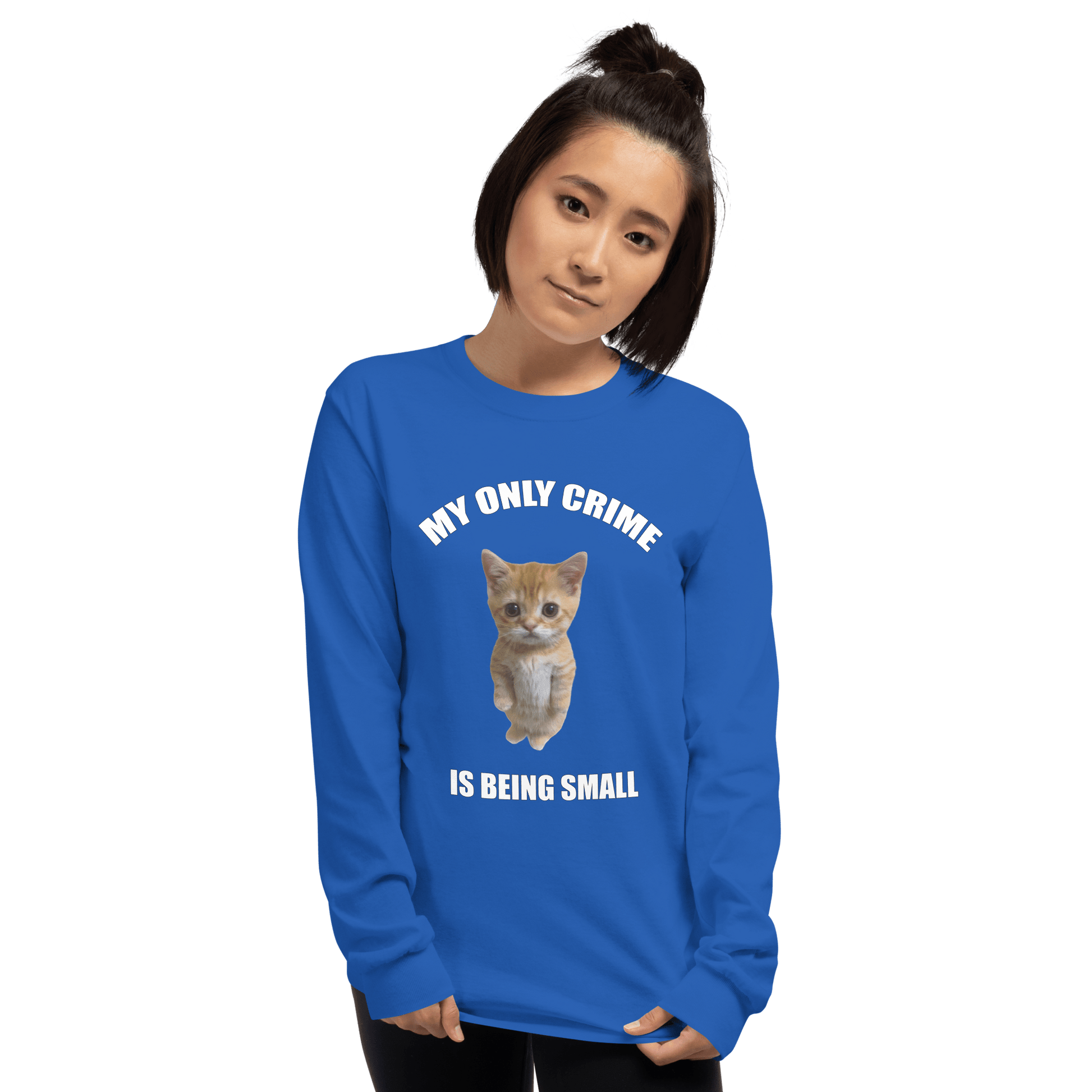 Being Small Long Sleeve T-Shirt Meme - Sport Grey | Shirtposting