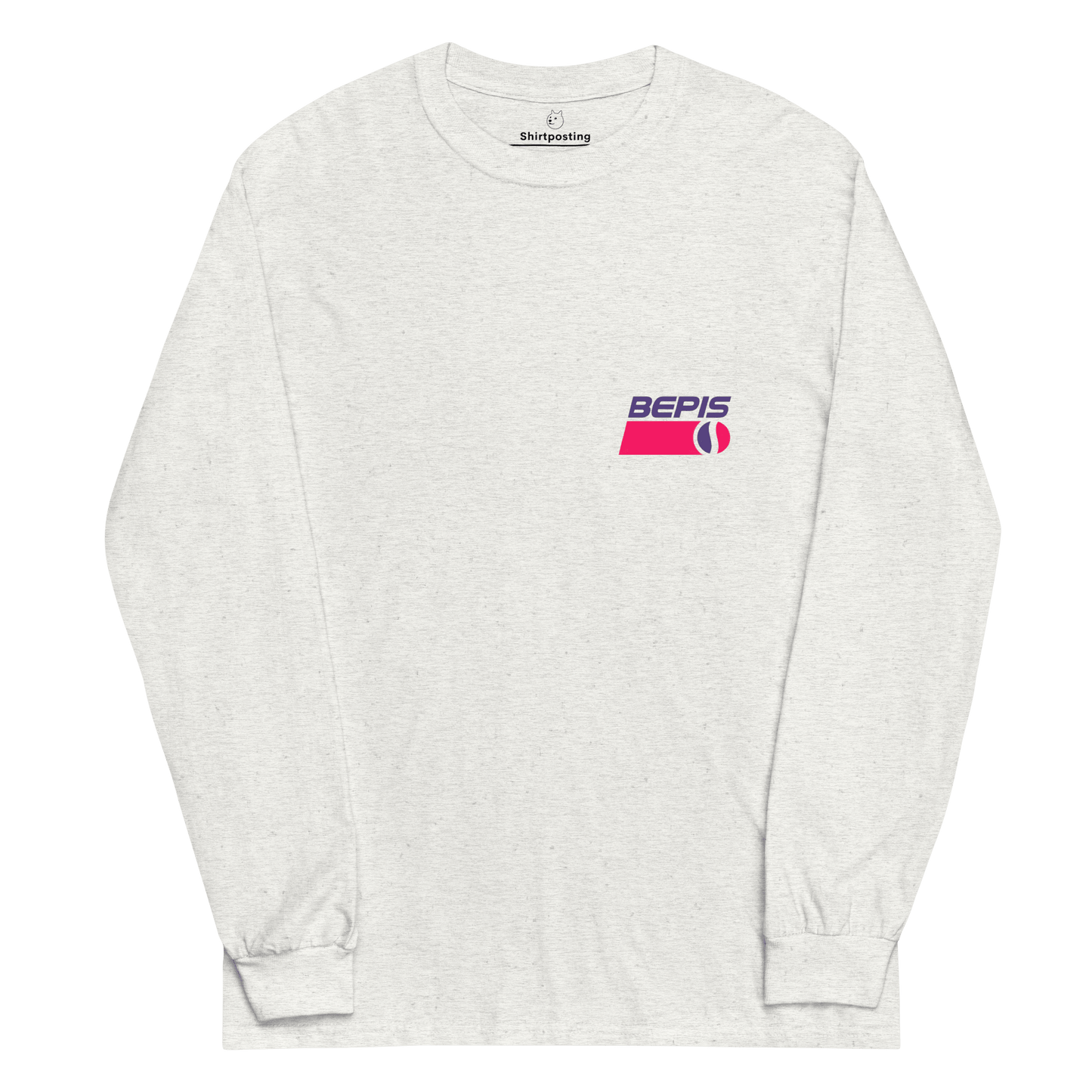 Bepis Long Sleeve T-Shirt Meme - Ash | Shirtposting