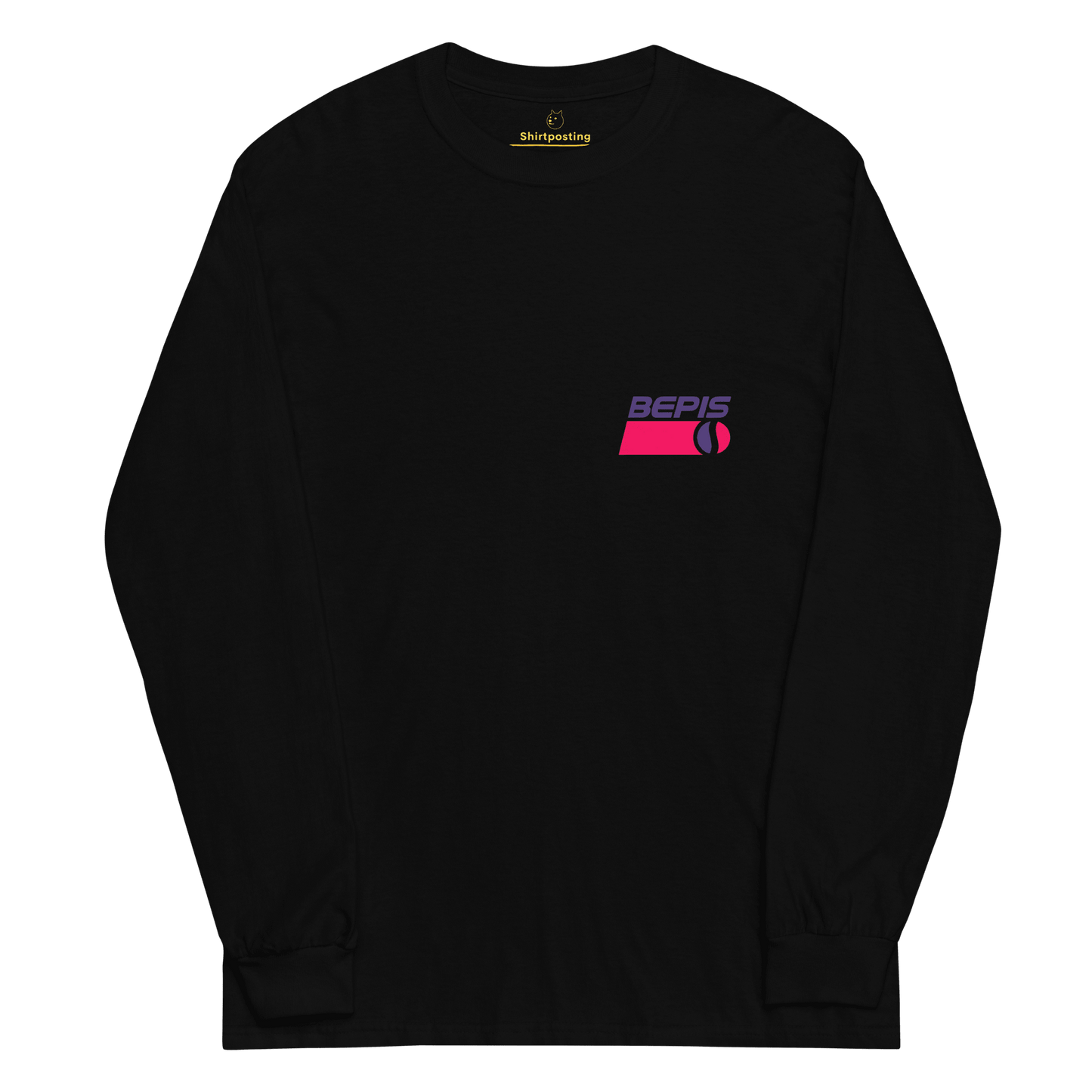 Bepis Long Sleeve T-Shirt Meme - Black | Shirtposting