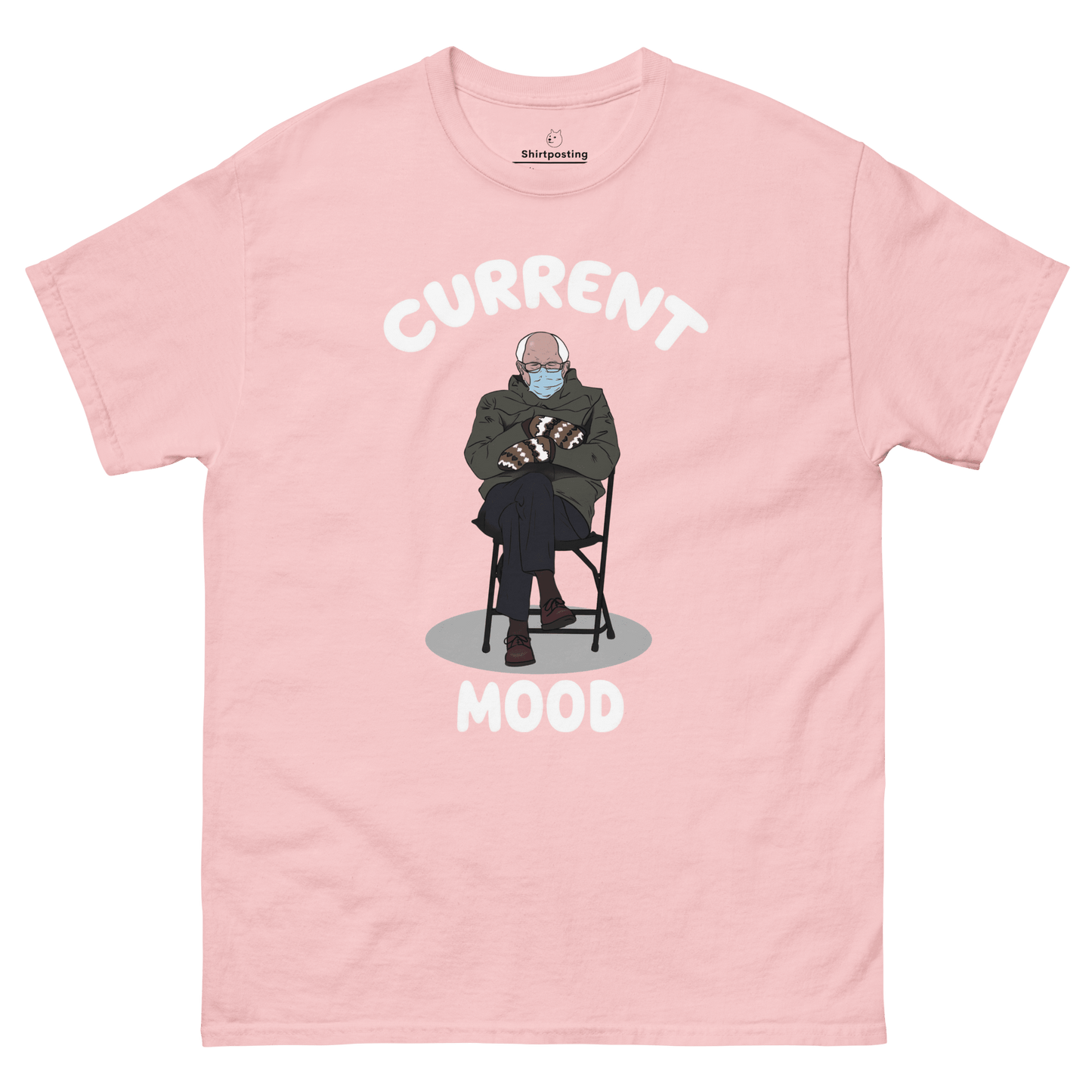 Bernie Mittens Classic T-Shirt Meme - Light Pink | Shirtposting