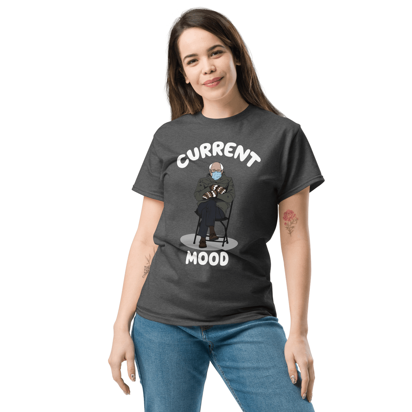 Bernie Mittens Classic T-Shirt Meme - Military Green | Shirtposting