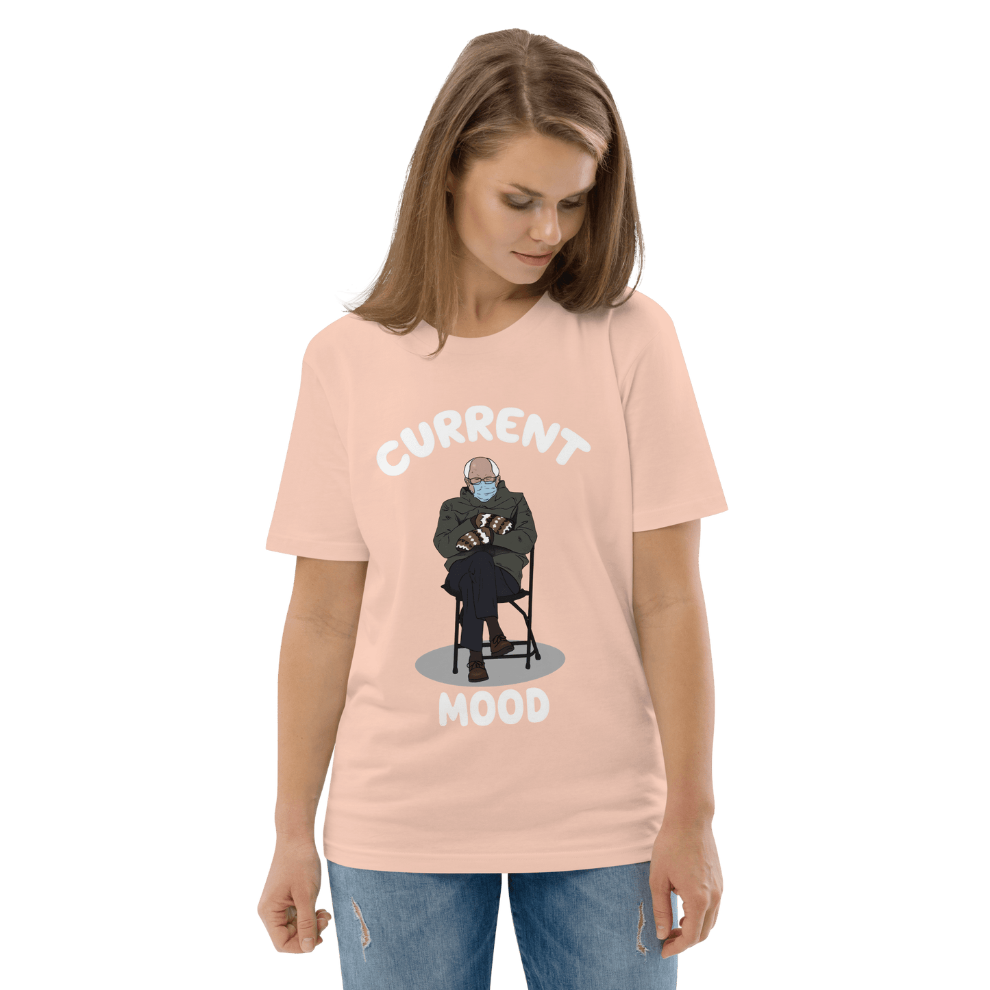 Bernie Mittens Premium Organic T-Shirt Meme - Cotton Pink | Shirtposting