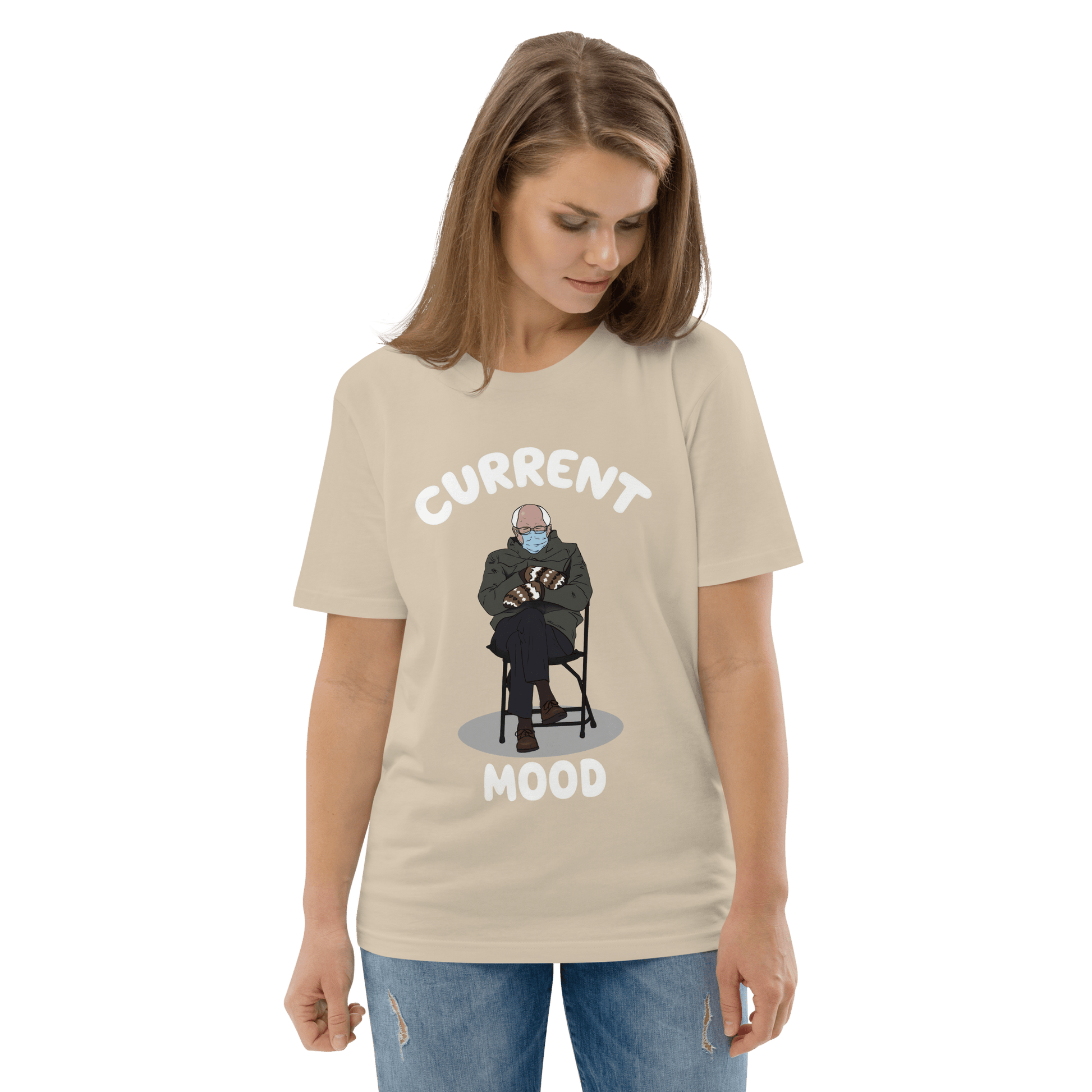Bernie Mittens Premium Organic T-Shirt Meme - Cotton Pink | Shirtposting