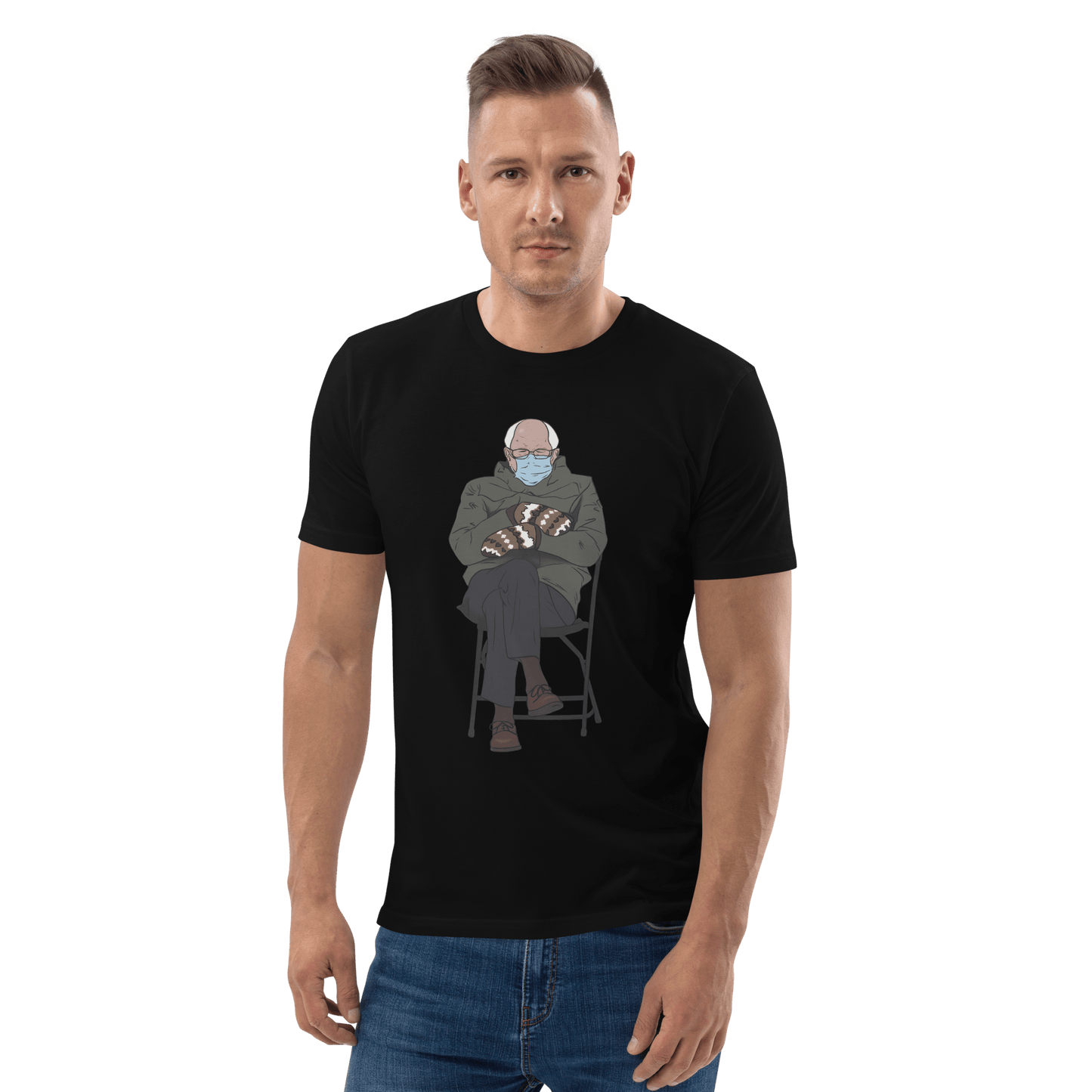 Bernie Mittens Premium Organic T-Shirt Meme - Dark Heather Grey | Shirtposting