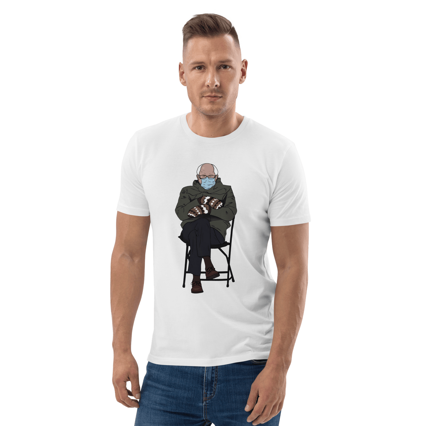 Bernie Mittens Premium Organic T-Shirt Meme - Dark Heather Grey | Shirtposting