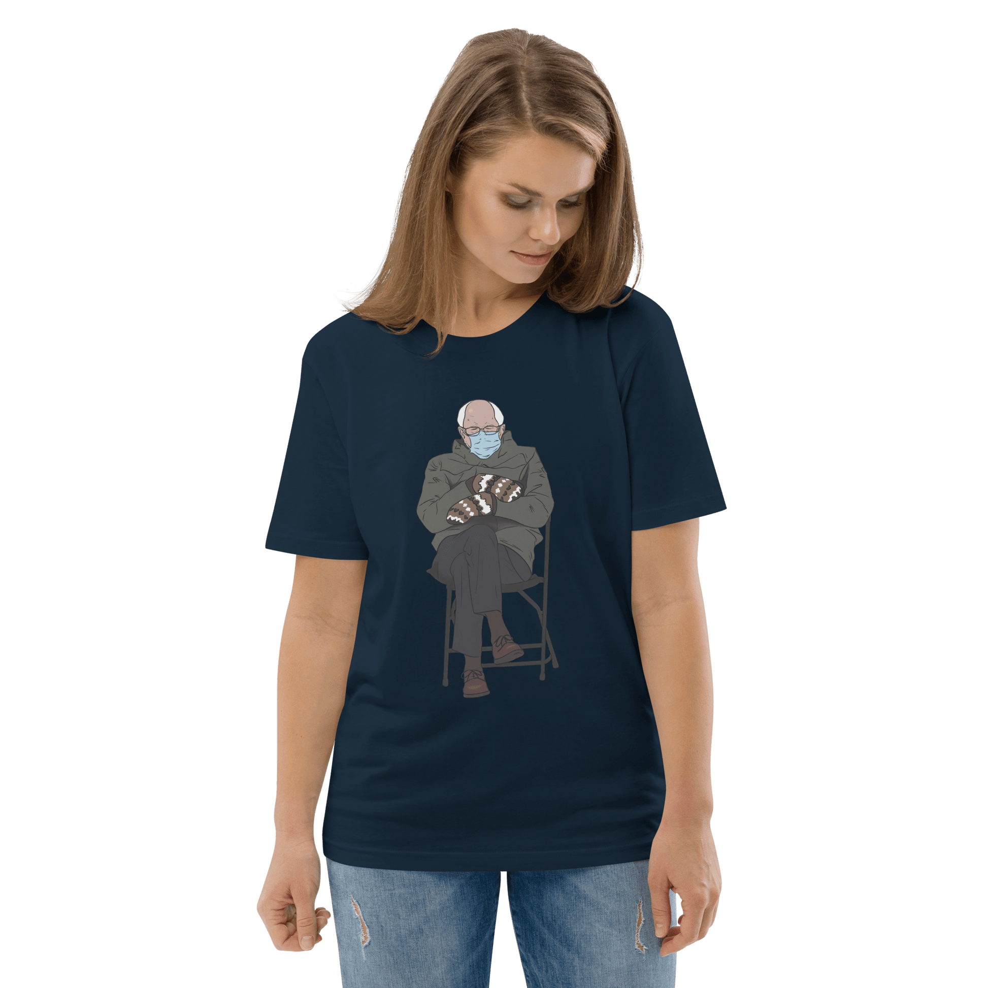 Bernie Mittens Premium Organic T-Shirt Meme - Dark Heather Grey | Shirtposting