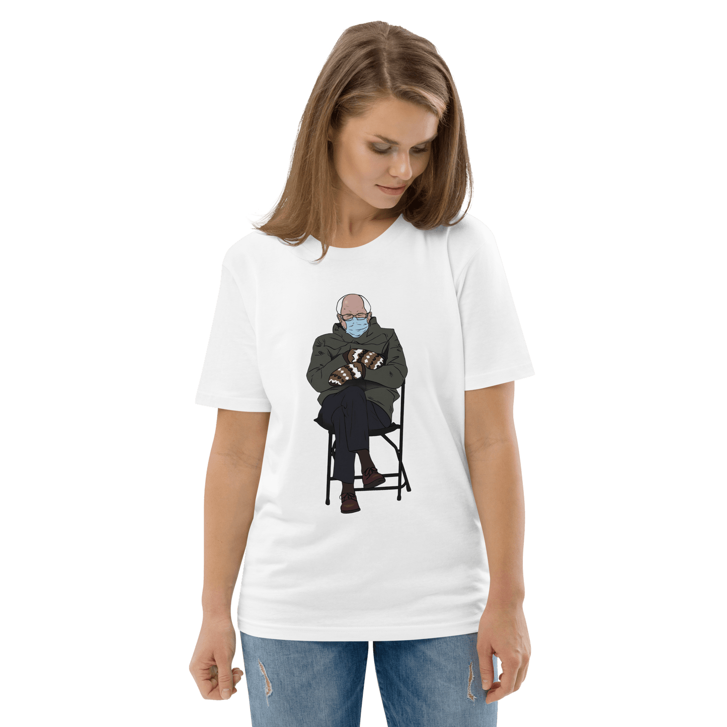 Bernie Mittens Premium Organic T-Shirt Meme - Dark Heather Grey | Shirtposting