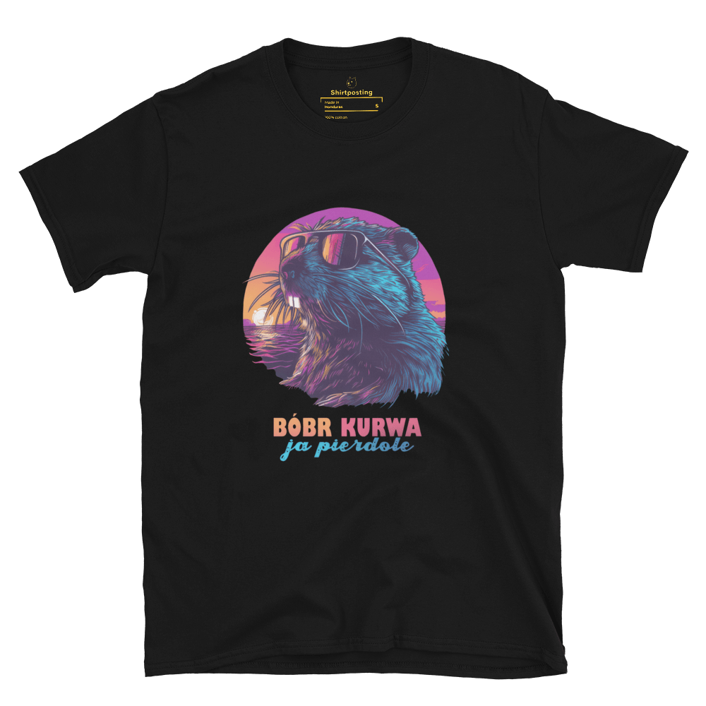 Bober Kurwa Classic T-Shirt Meme - Black | Shirtposting