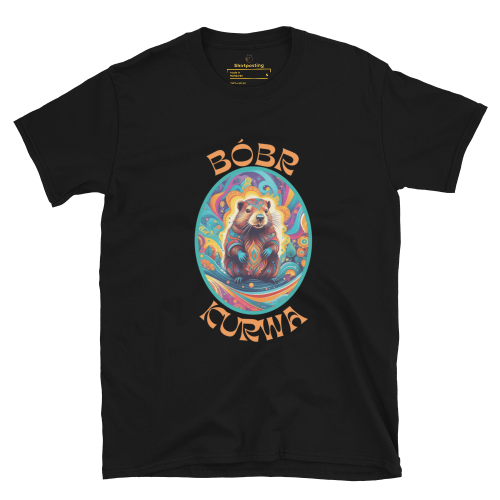 Bober Kurwa Classic T-Shirt Meme - Black | Shirtposting