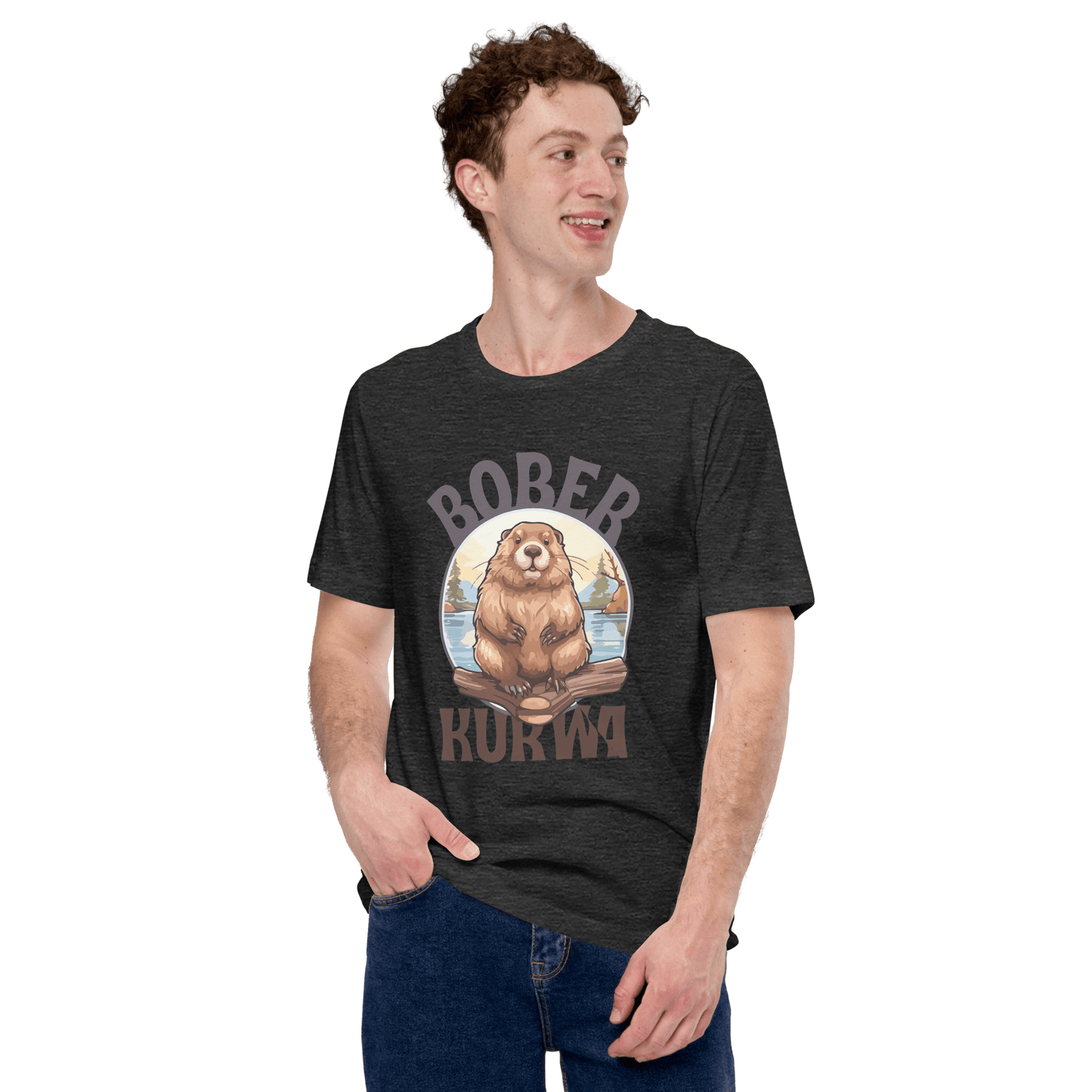Bober Kurwa Classic T-Shirt Meme - Dark Grey | Shirtposting