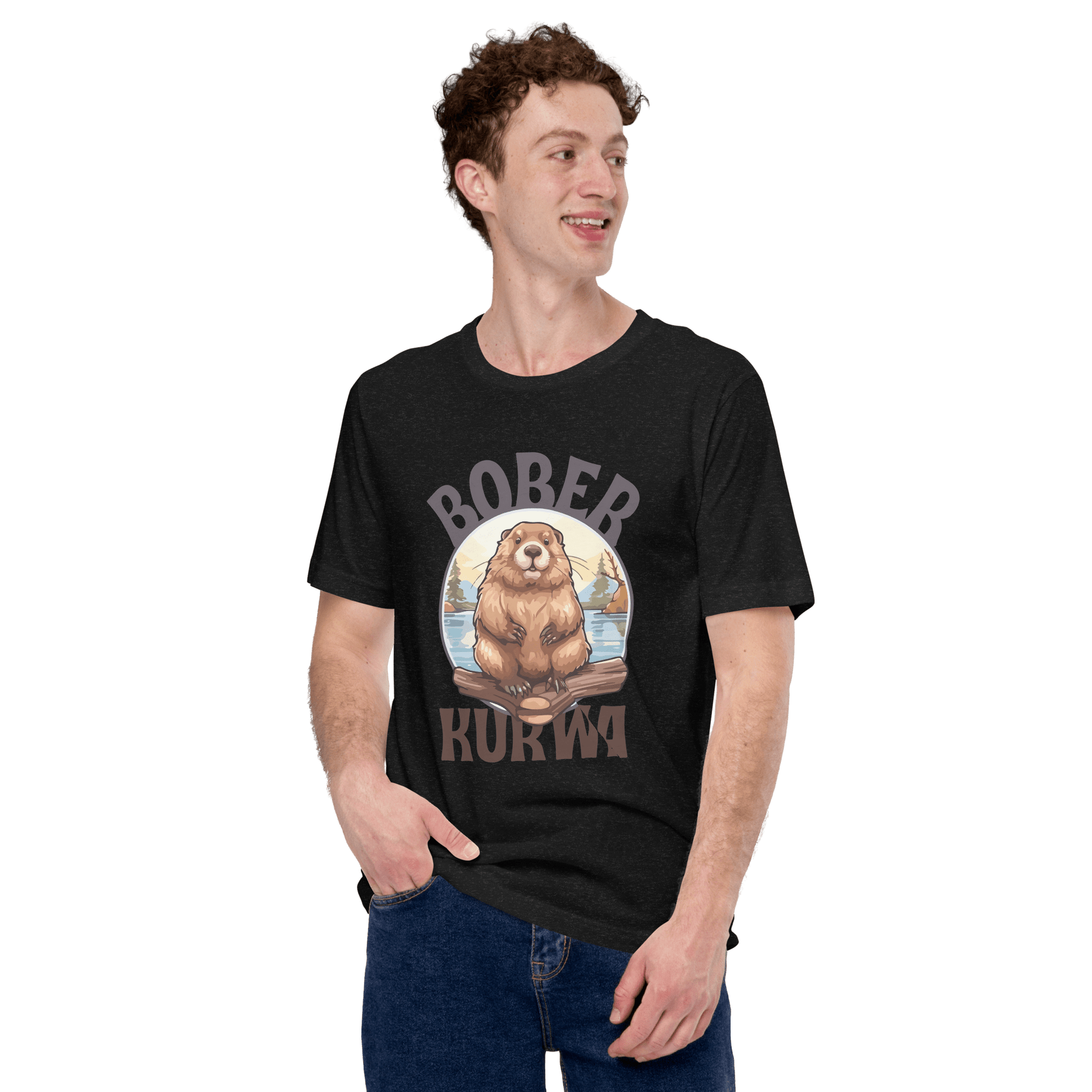 Bober Kurwa Classic T-Shirt Meme - Dark Grey | Shirtposting
