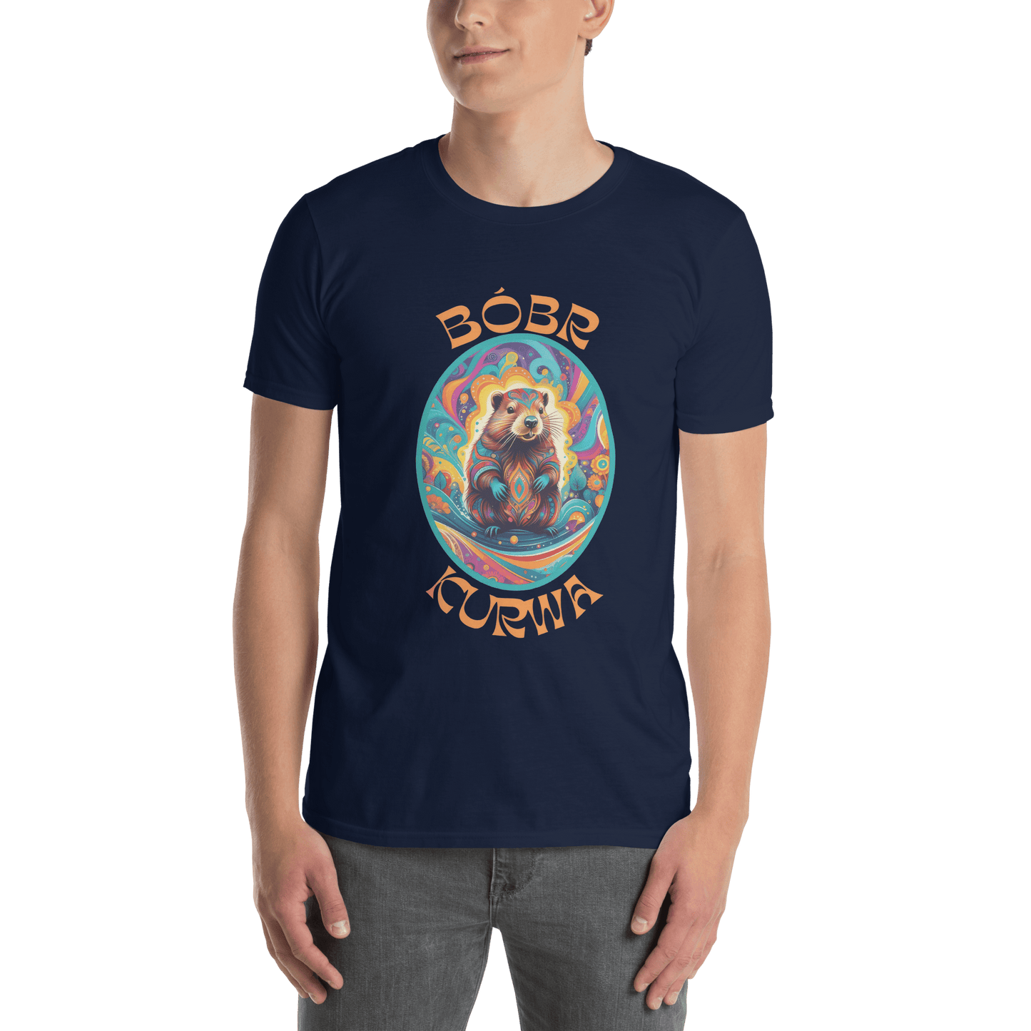 Bober Kurwa Classic T-Shirt Meme - Dark Heather Grey | Shirtposting