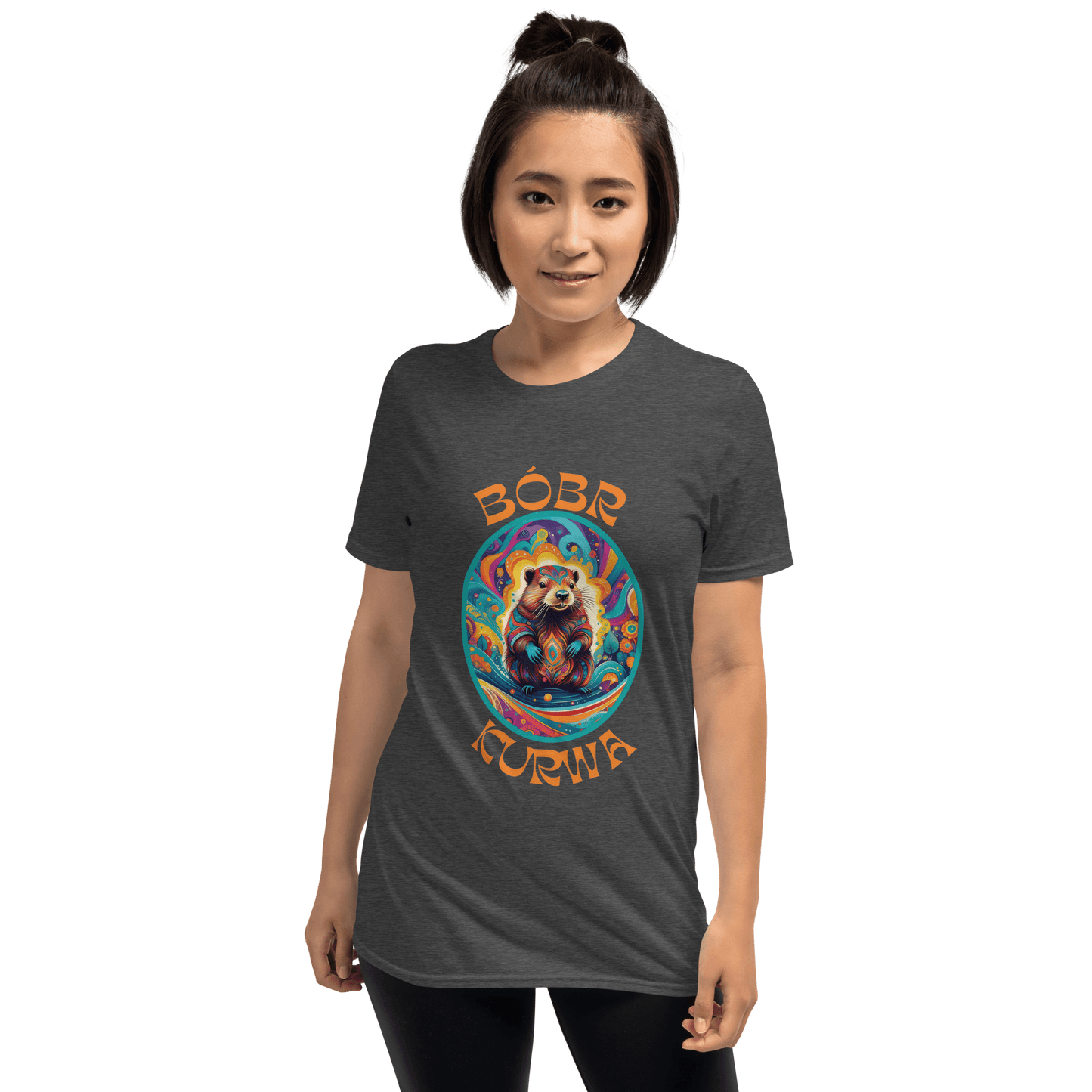 Bober Kurwa Classic T-Shirt Meme - Dark Heather Grey | Shirtposting