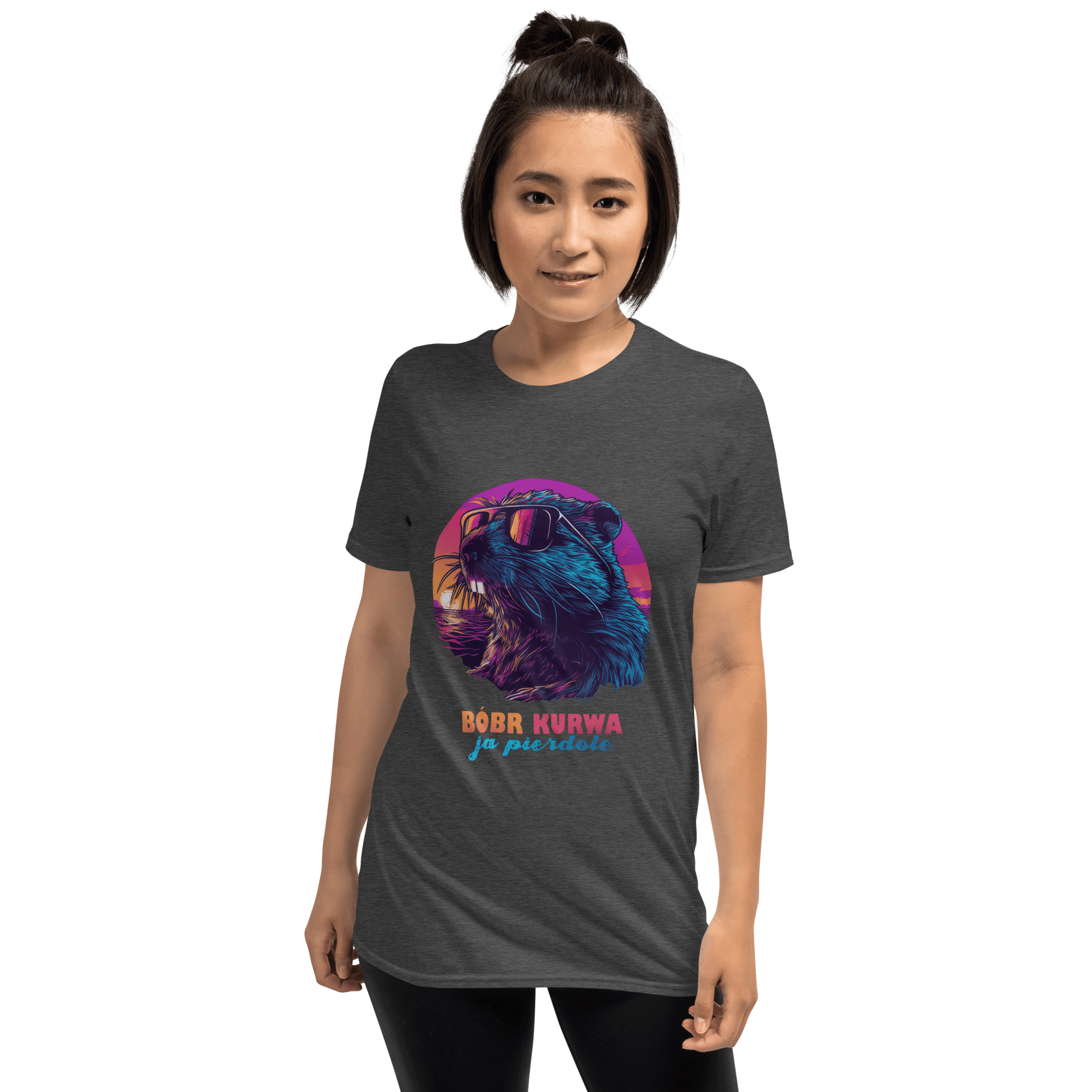 Bober Kurwa Classic T-Shirt Meme - Dark Heather Grey | Shirtposting