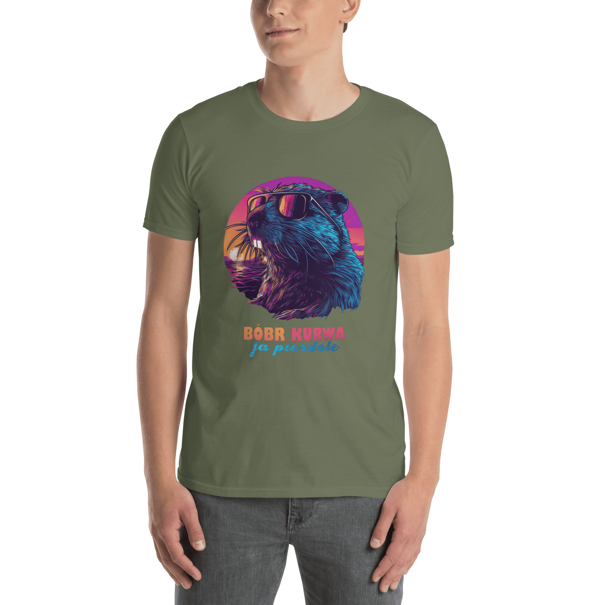 Bober Kurwa Classic T-Shirt Meme - Dark Heather Grey | Shirtposting