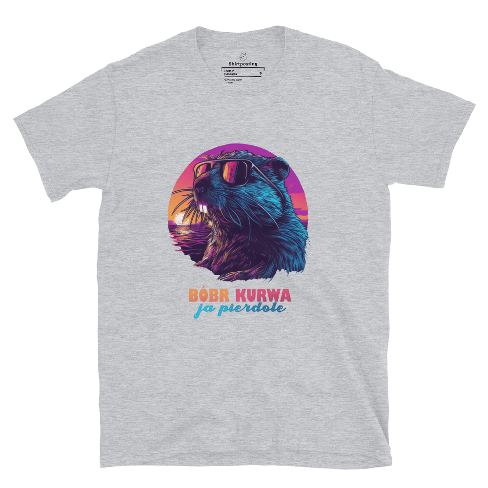 Bober Kurwa Classic T-Shirt Meme - Sport Grey | Shirtposting